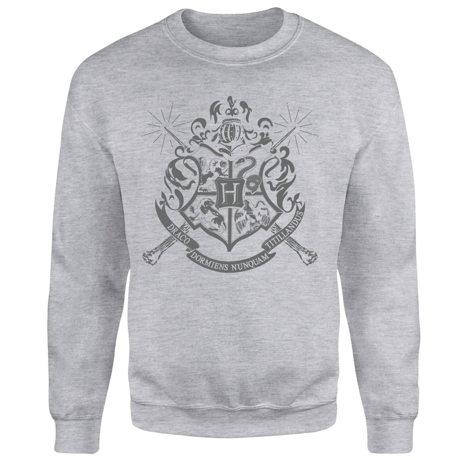 Harry Potter Draco Dormiens Nunquam Titillandus Men's Grey Sweatshirt - S