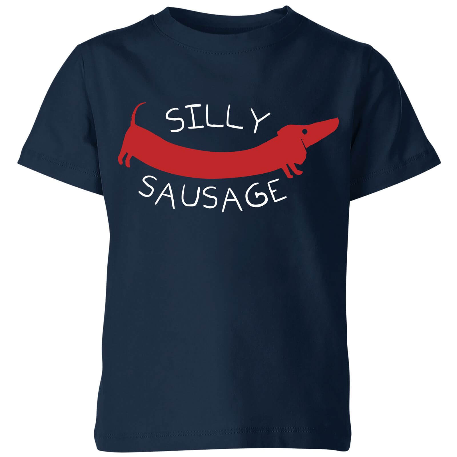My Little Rascal Silly Sausage Kids' T-Shirt - Navy - 3-4 Years