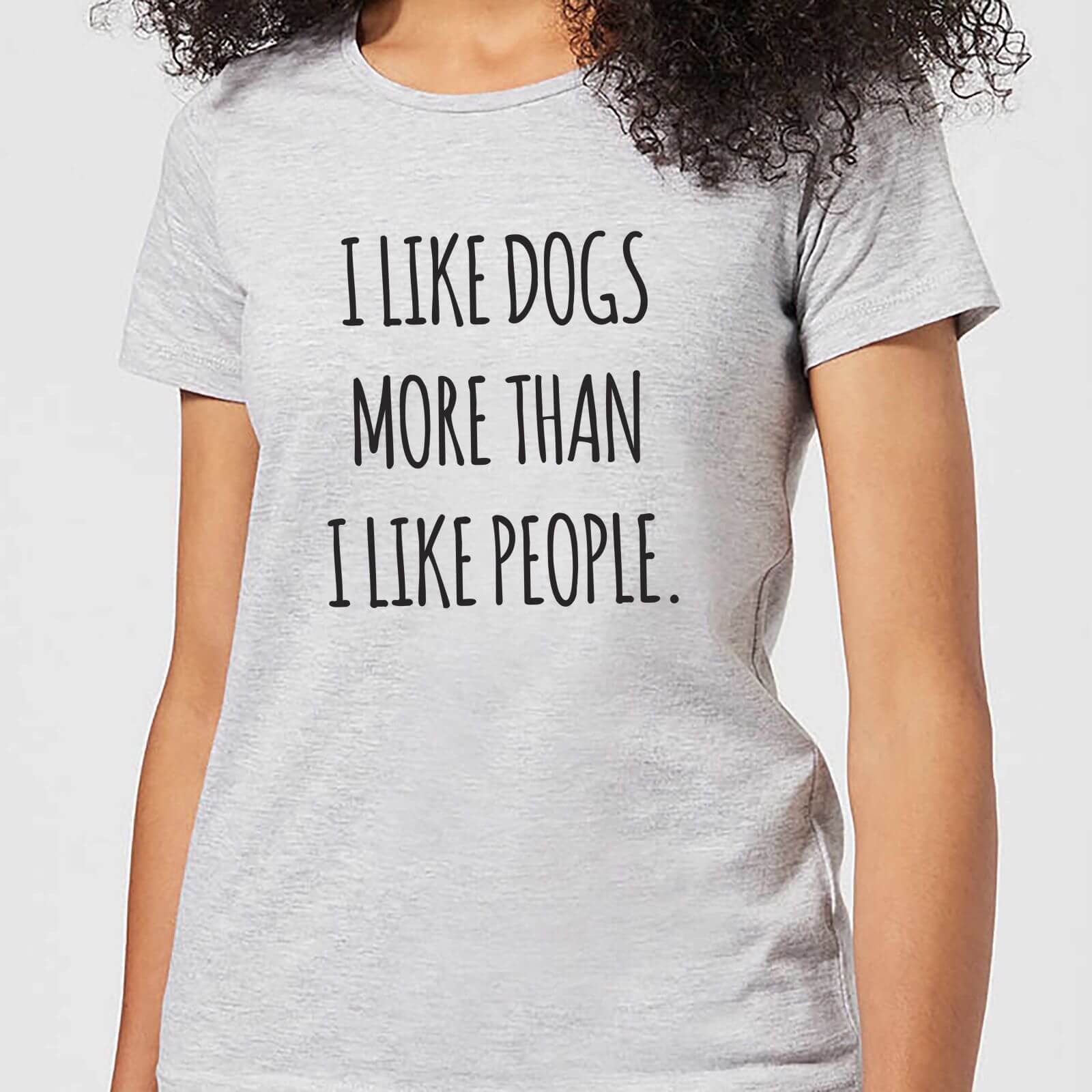 I Like Dogs More Than People Women's T-Shirt - Grey - 3XL - Gris