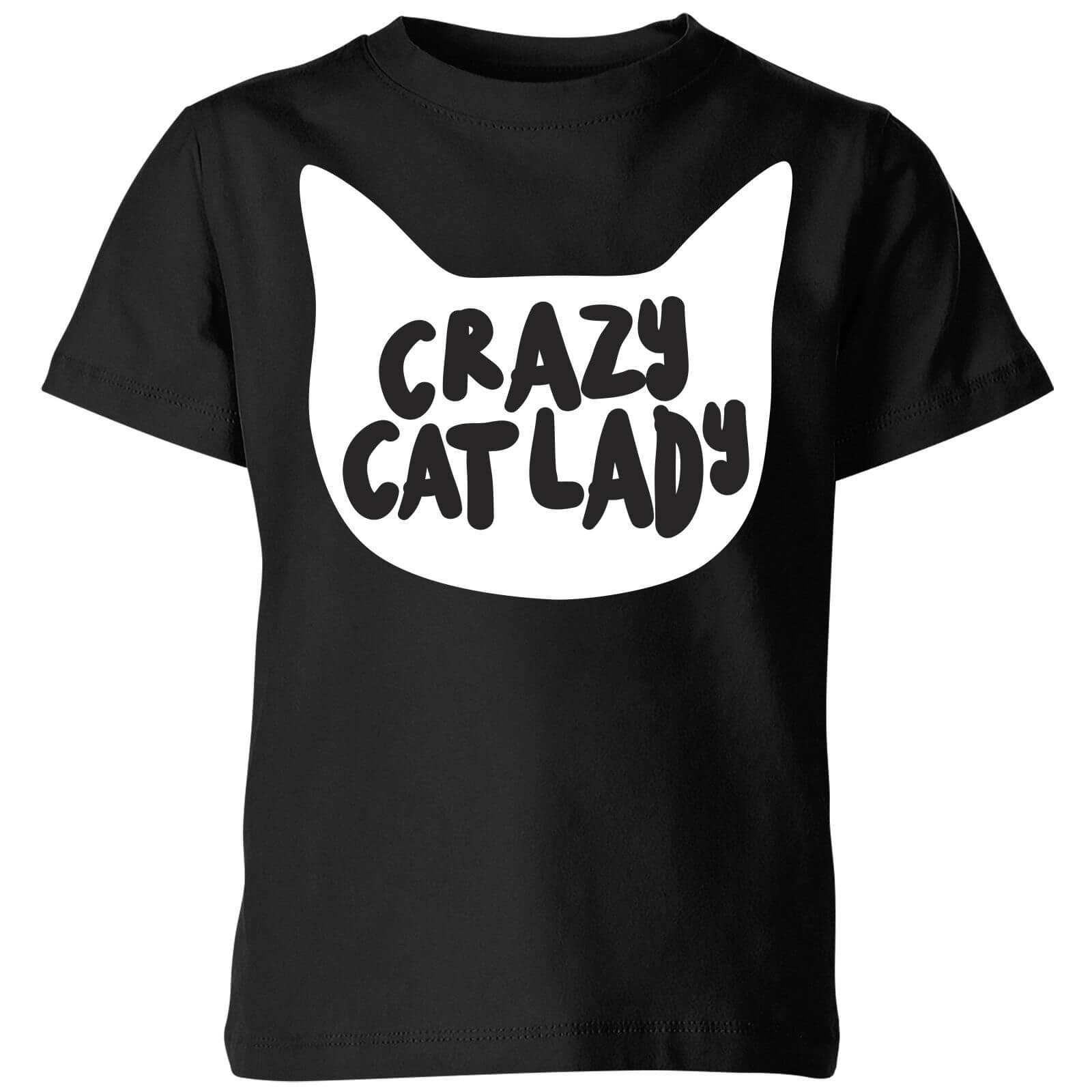 Crazy Cat Lady Kids' T-Shirt - Black - 3-4 Years - Black