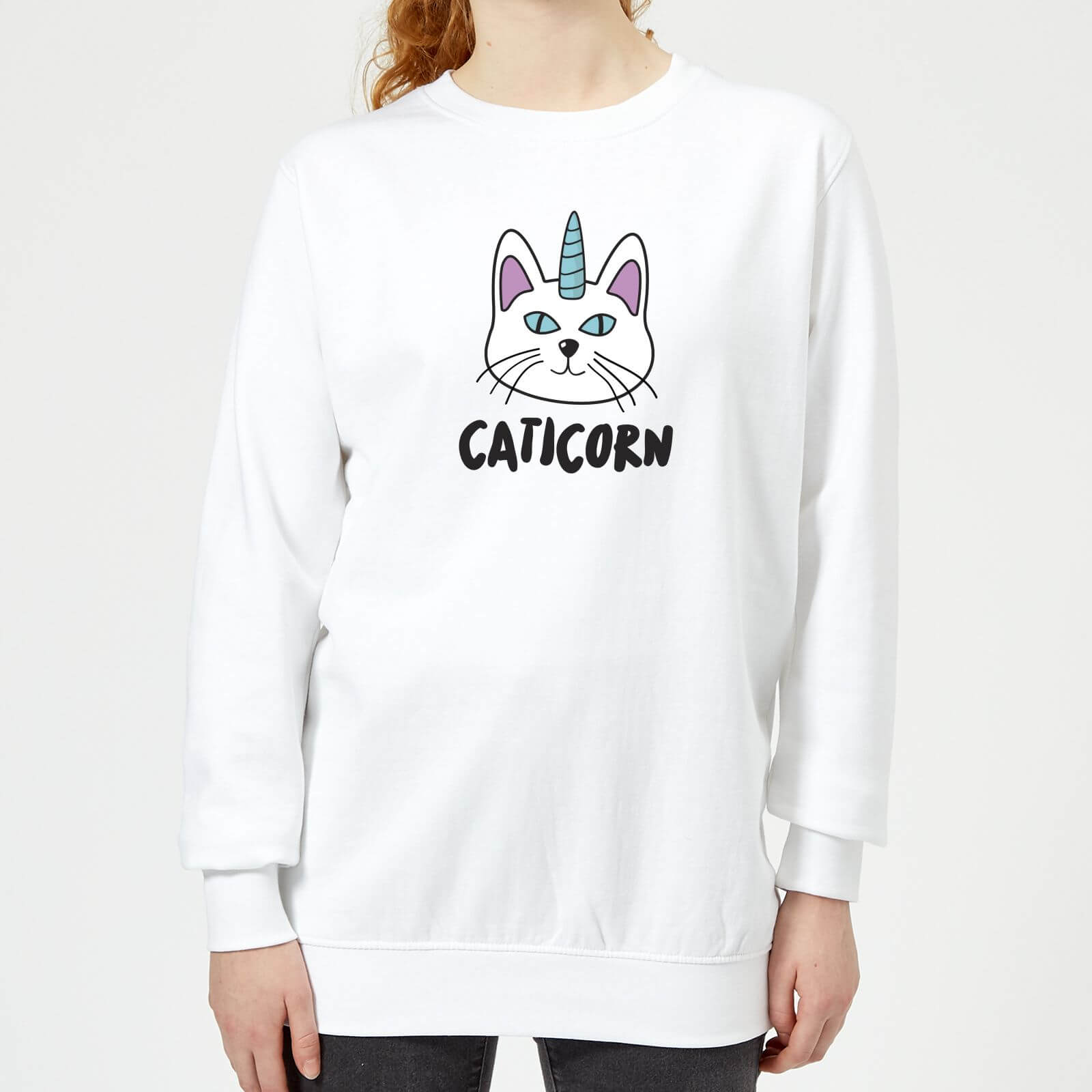 Caticorn Women's Sweatshirt - White - XS - White