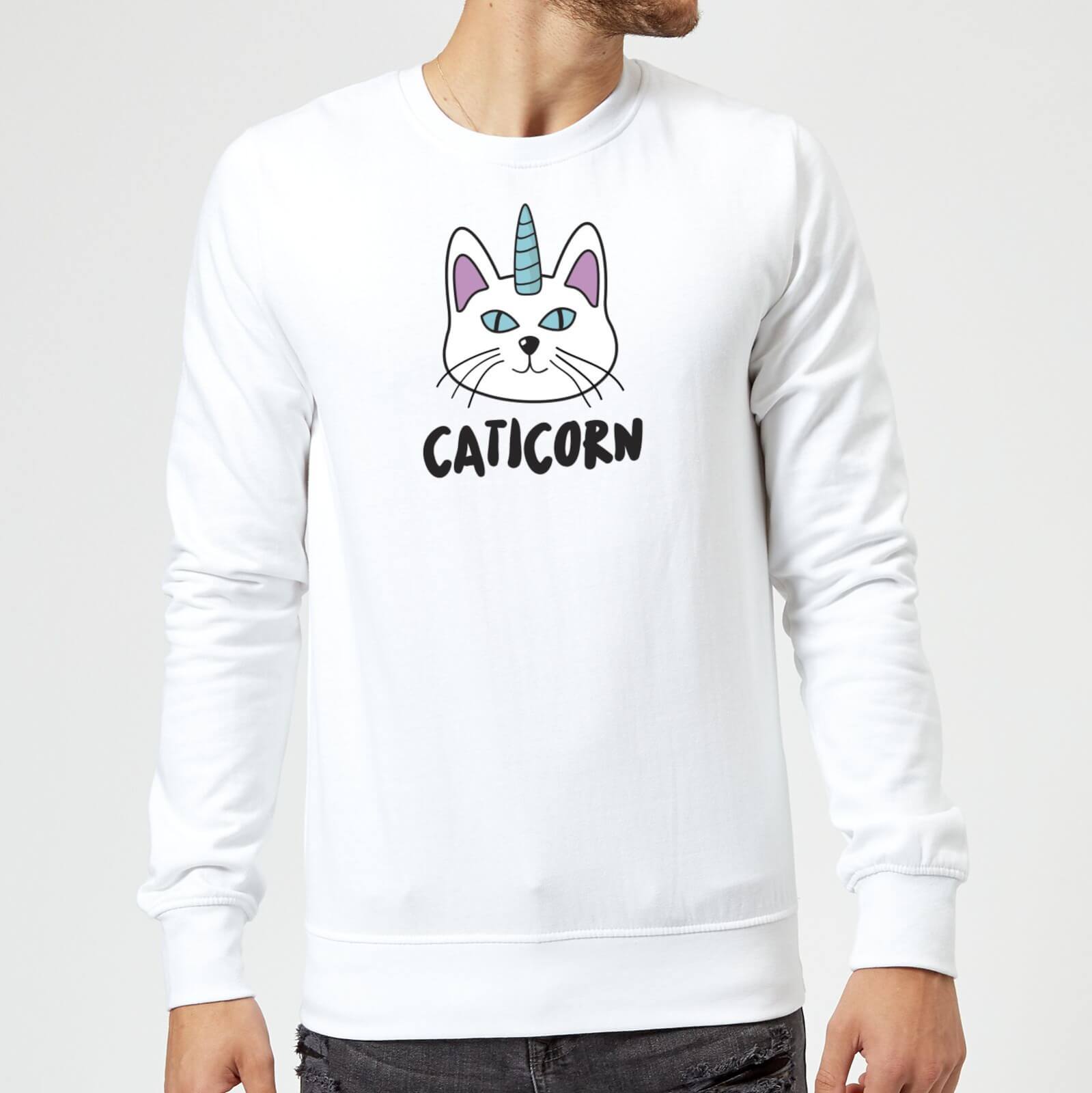 Caticorn Sweatshirt - White - S - White