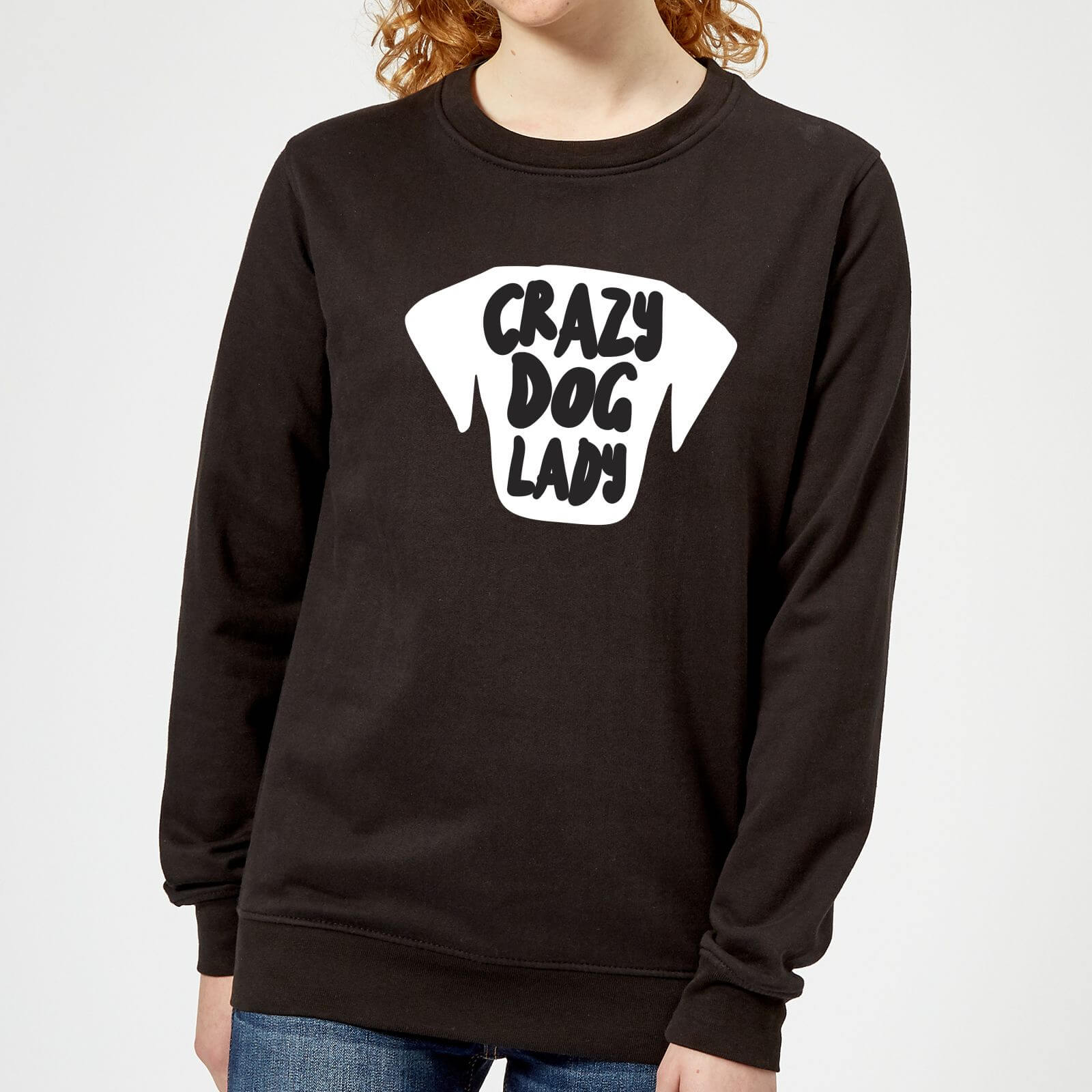 Crazy Dog Lady Women's Sweatshirt - Black - XS - Black
