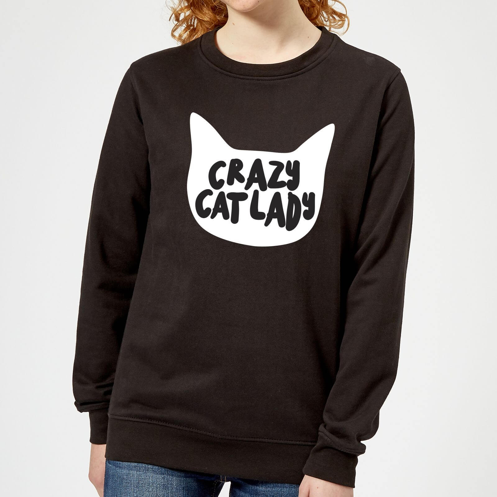 Crazy Cat Lady Women's Sweatshirt - Black - XS - Black