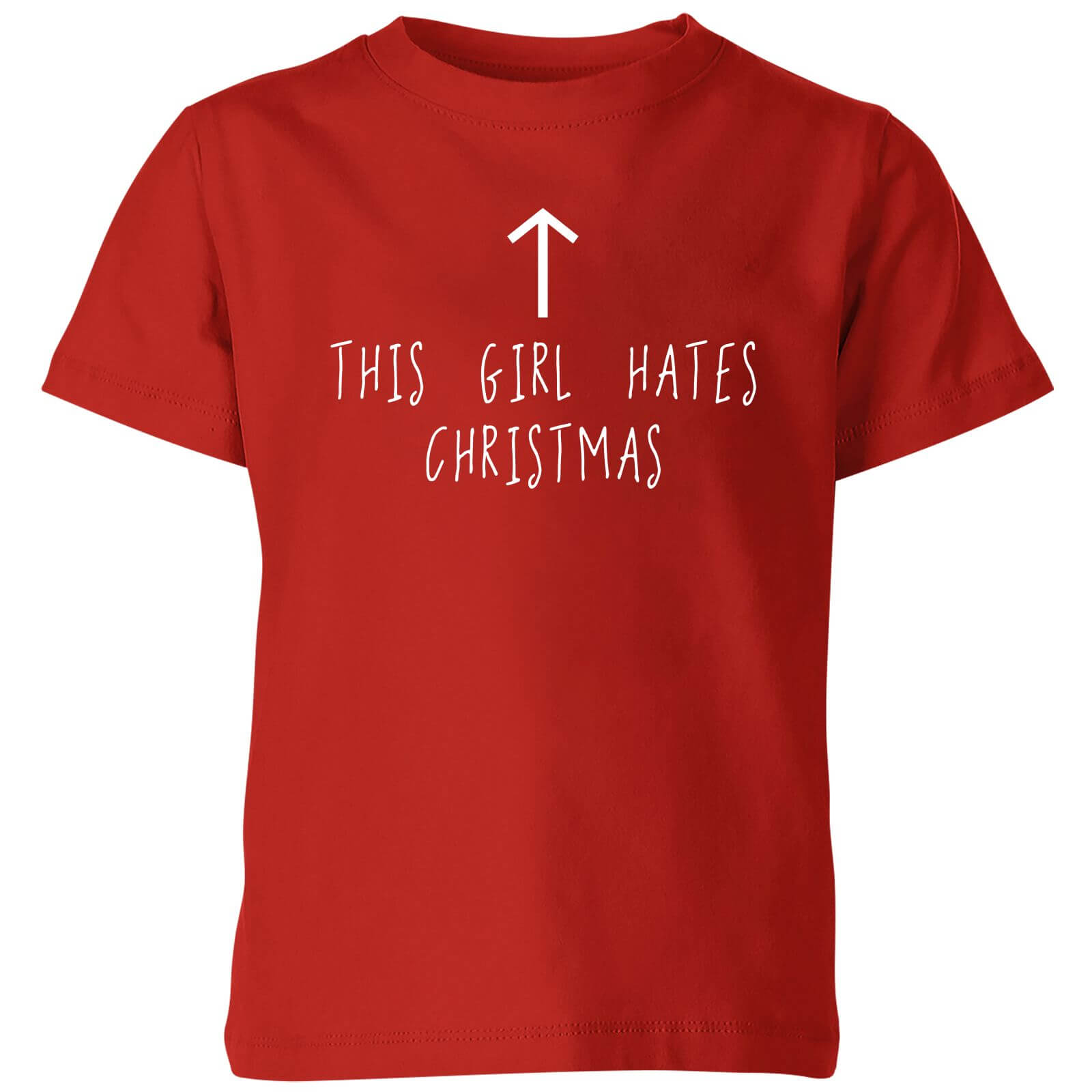 This Girl Hates Christmas Kids' T-Shirt - Red - 3-4 Years - Red
