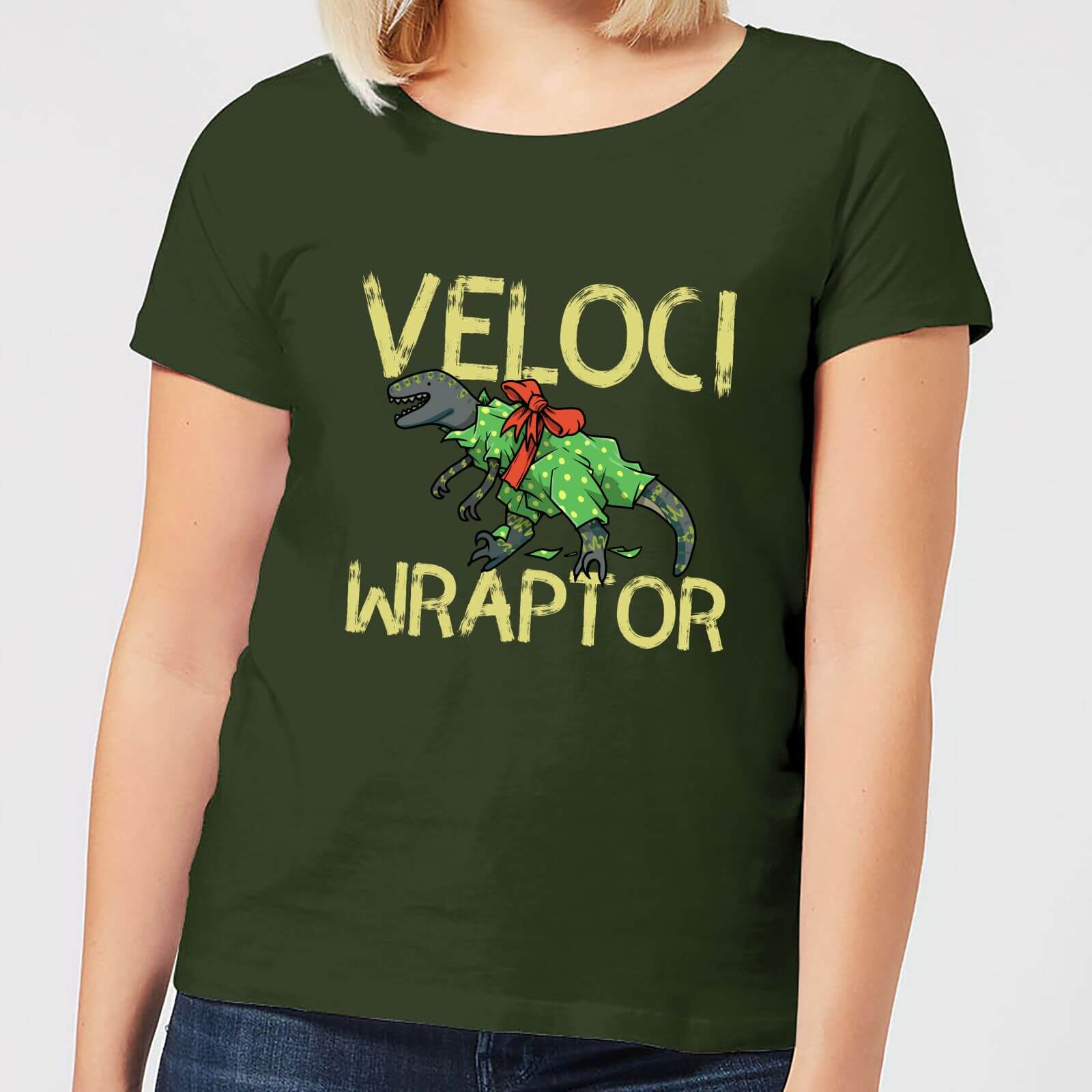 Veloci Wraptor Women's T-Shirt - Forest Green - M