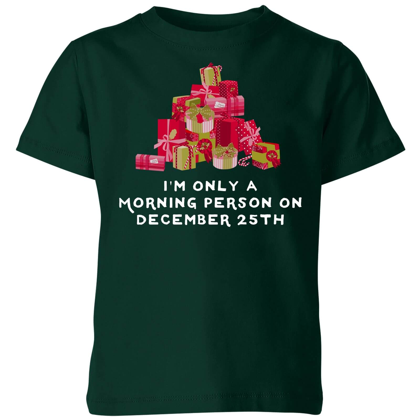 I'm Only A Morning Person Kids' T-Shirt - Forest Green - 5-6 Years - Forest Green