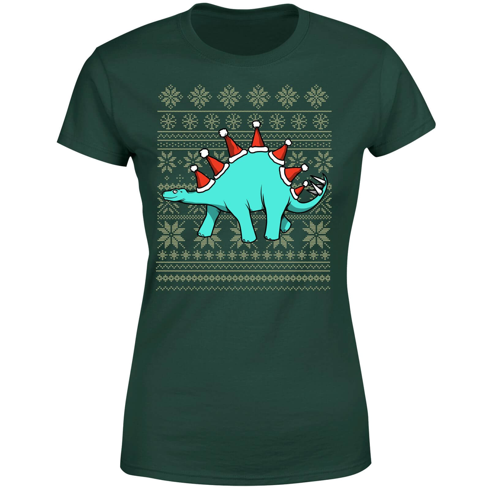 Stegosantahats Women's T-Shirt - Forest Green - S - Forest Green
