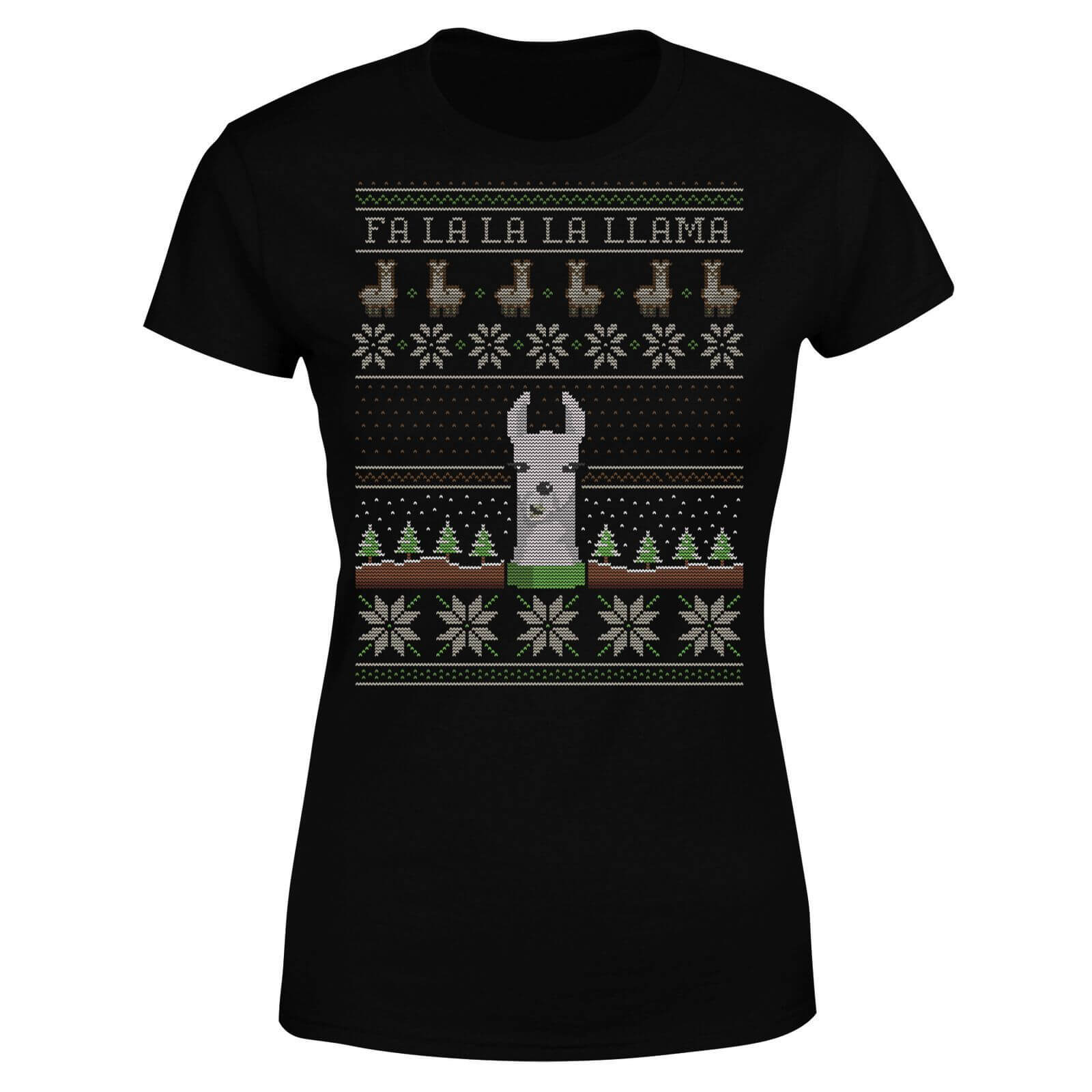 Fa La La La Llama Women's T-Shirt - Black - S - Black