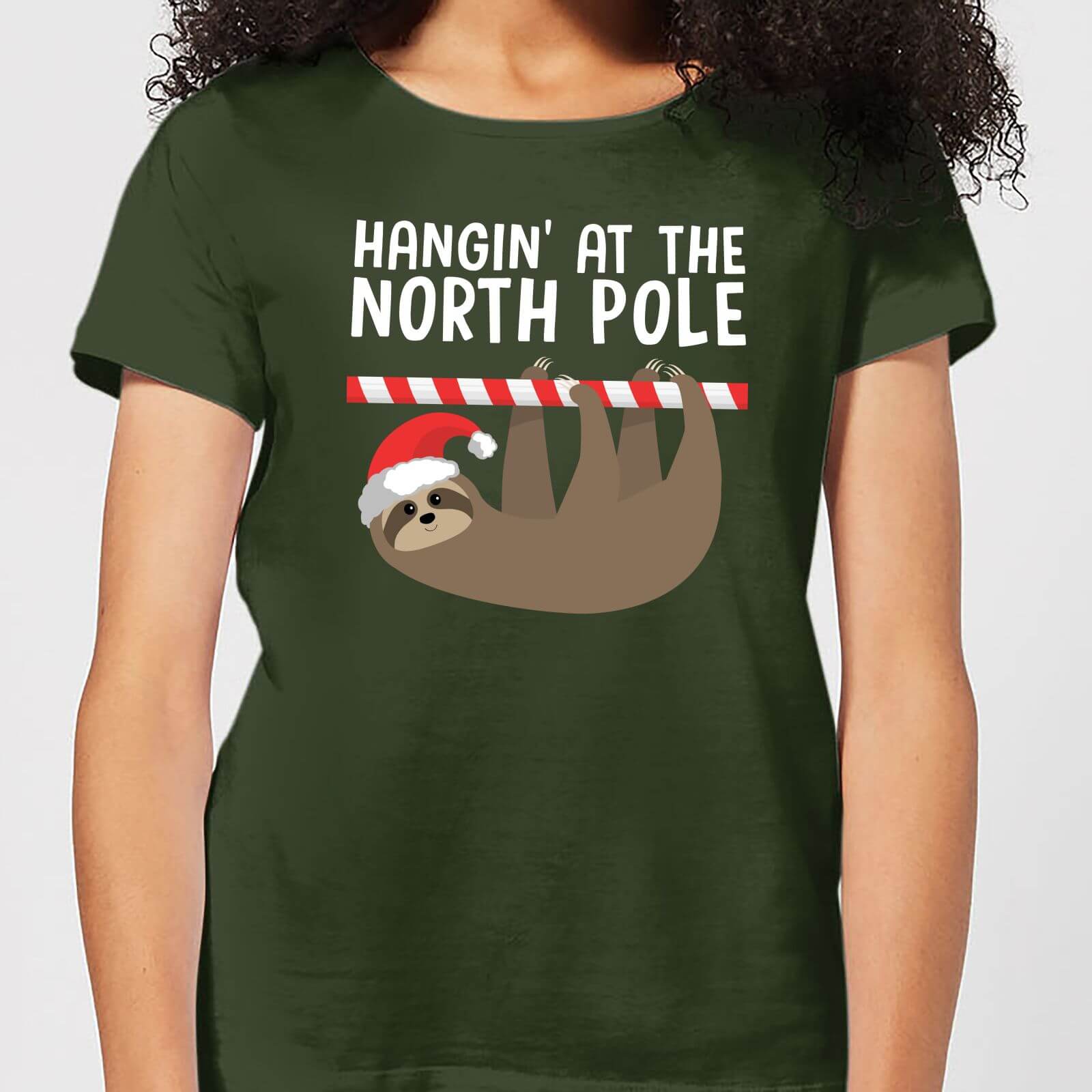 Hangin' At The North Pole Women's T-Shirt - Forest Green - M