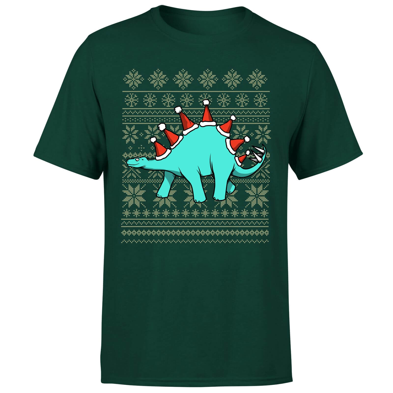 Stegosantahats T-Shirt - Forest Green - S - Forest Green