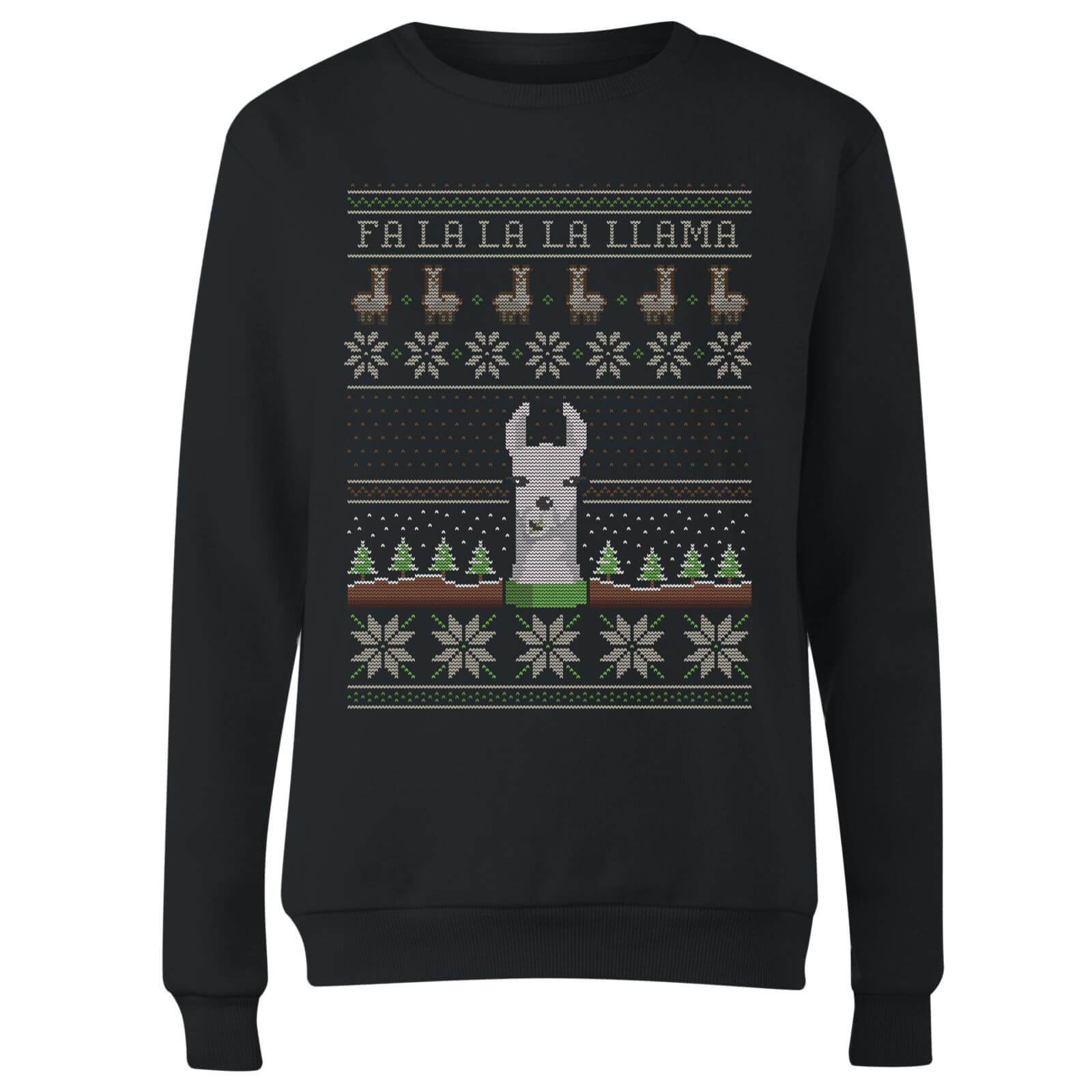 Fa La La La Llama Women's Sweatshirt - Black - S