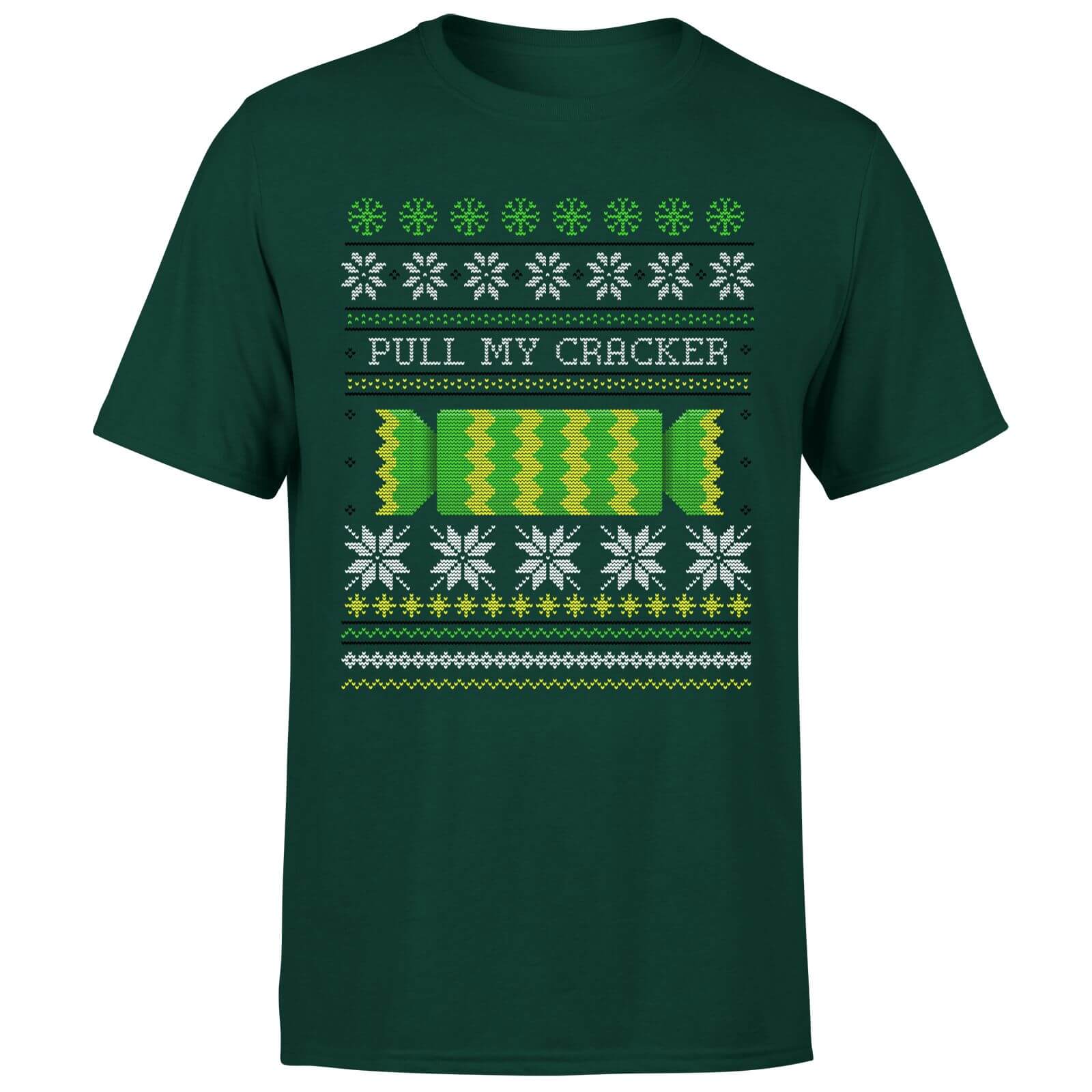 Pull My Cracker T-Shirt - Forest Green - S - Forest Green