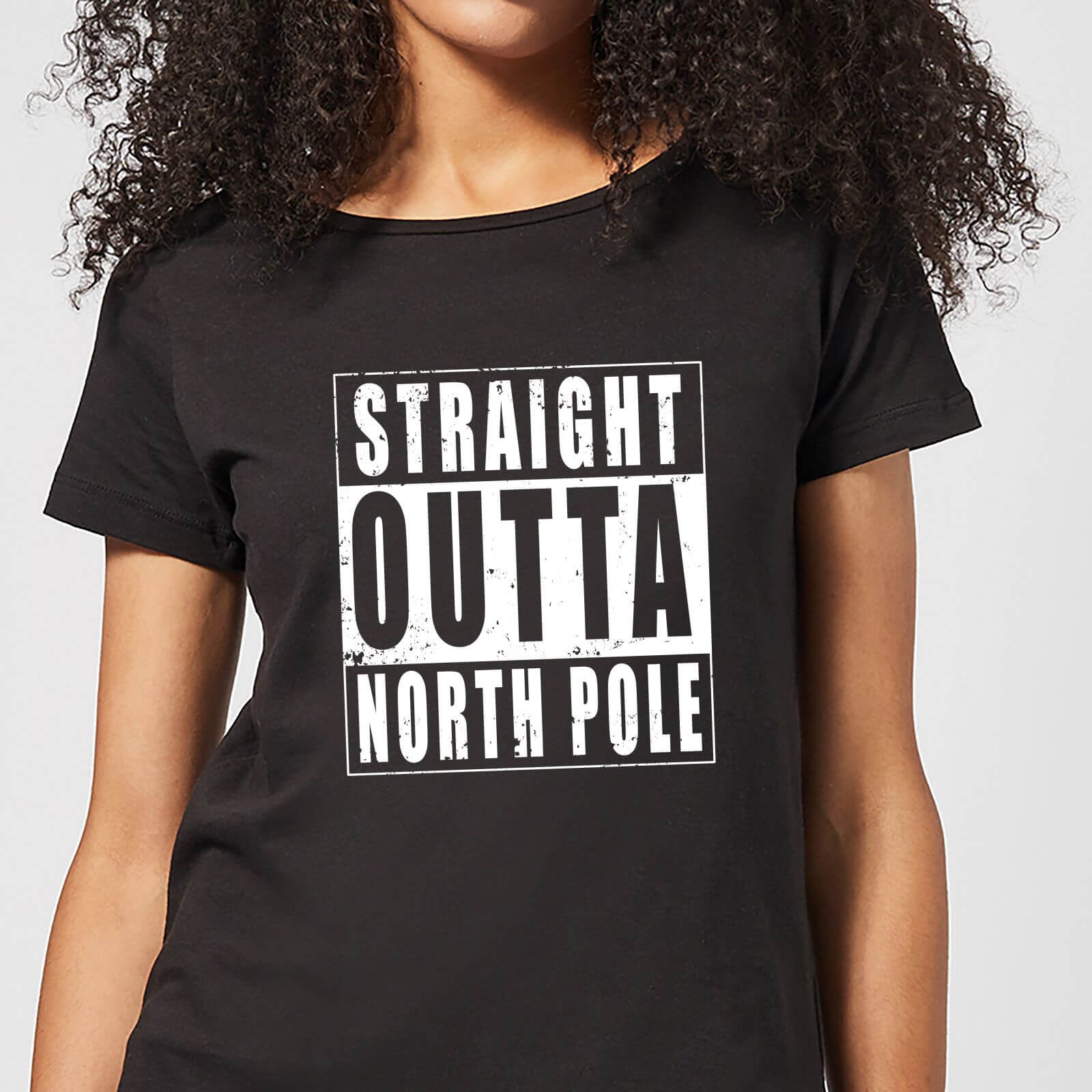 Straight Outta North Pole Women's T-Shirt - Black - 3XL - Noir