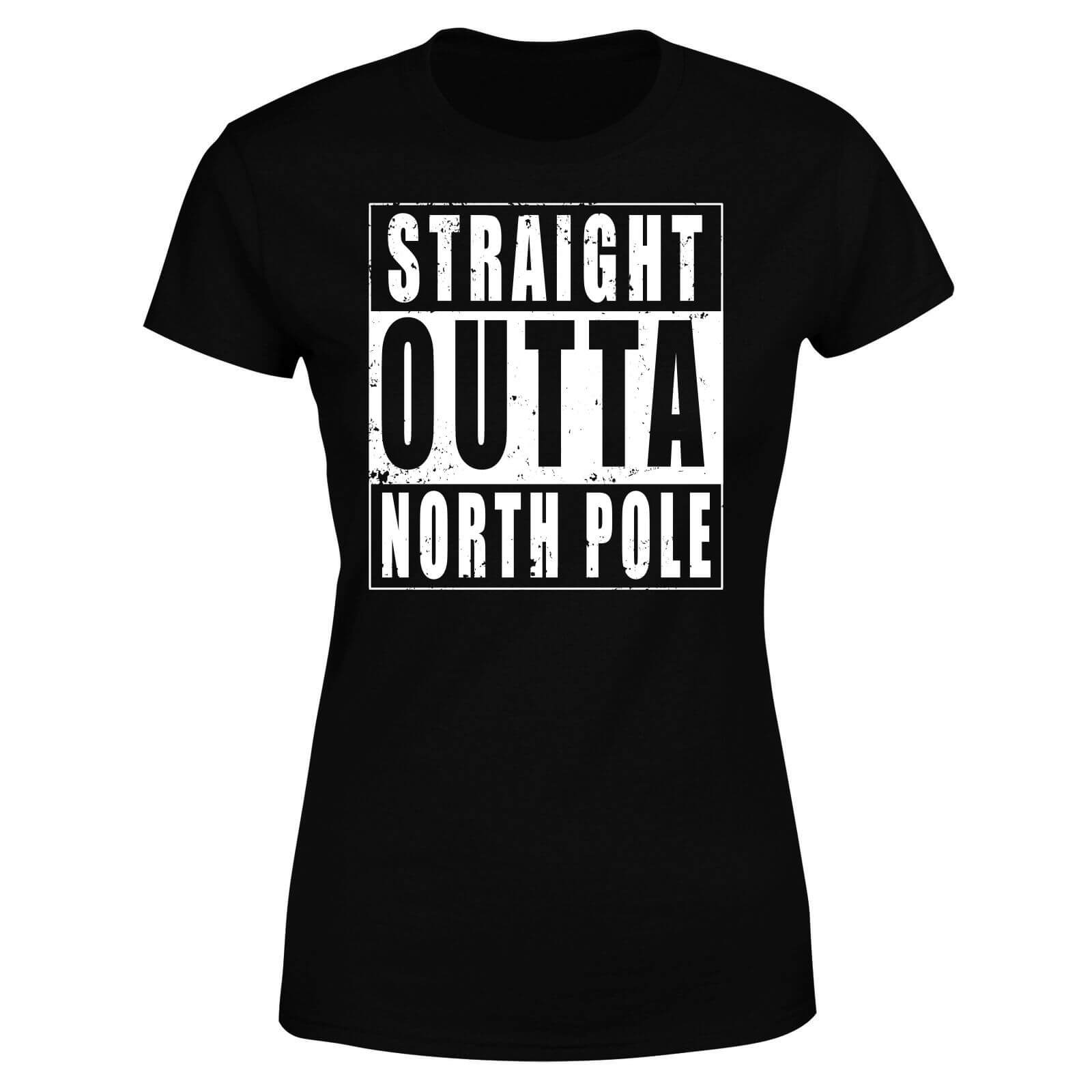 Straight Outta North Pole Women's T-Shirt - Black - S - Black