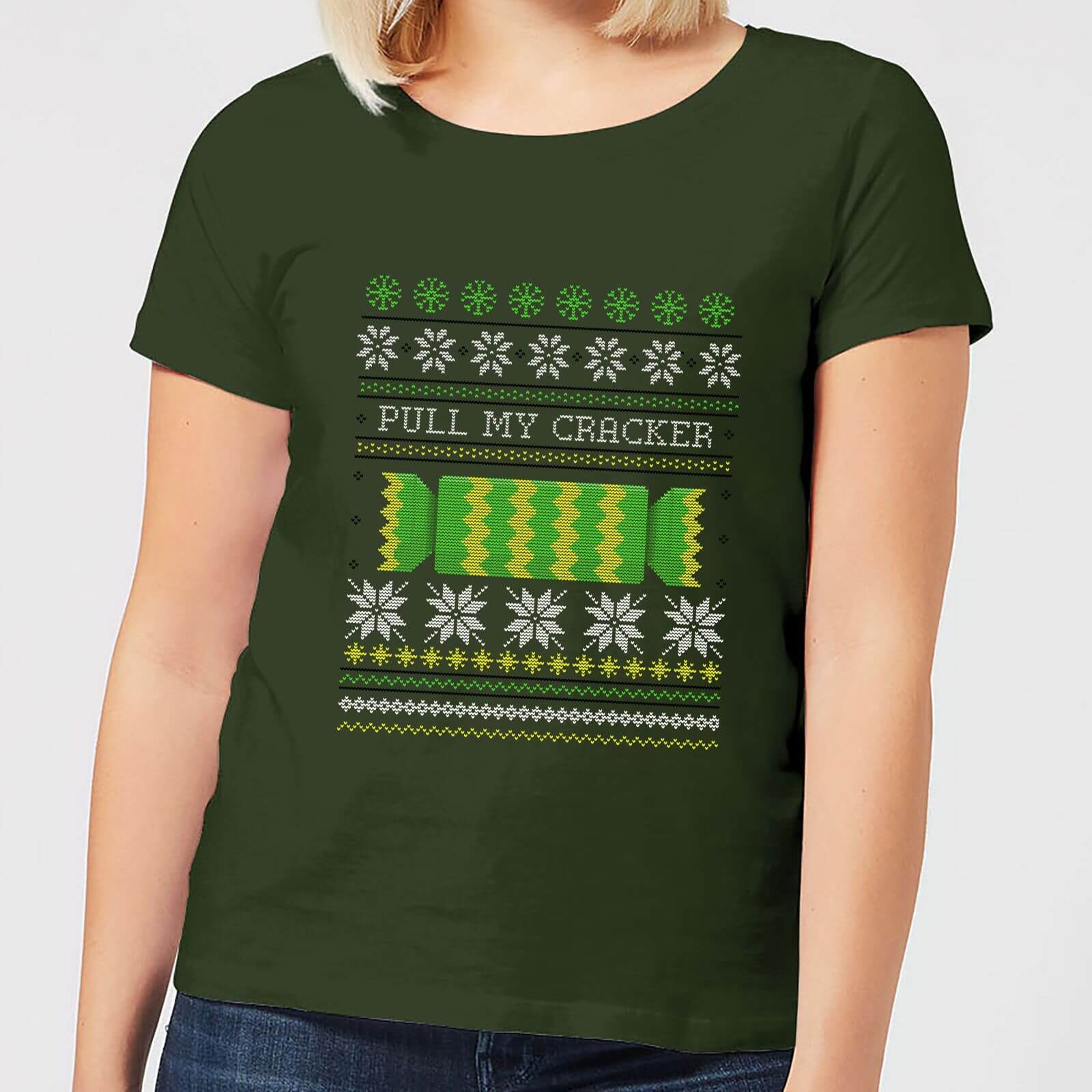 Pull My Cracker Women's T-Shirt - Forest Green - M - Forest Green