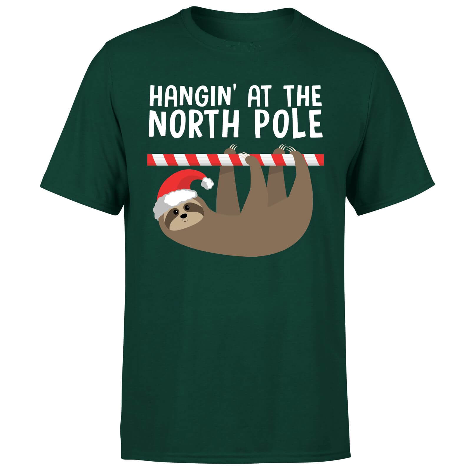 Hangin' At The North Pole T-Shirt - Forest Green - S - Forest Green