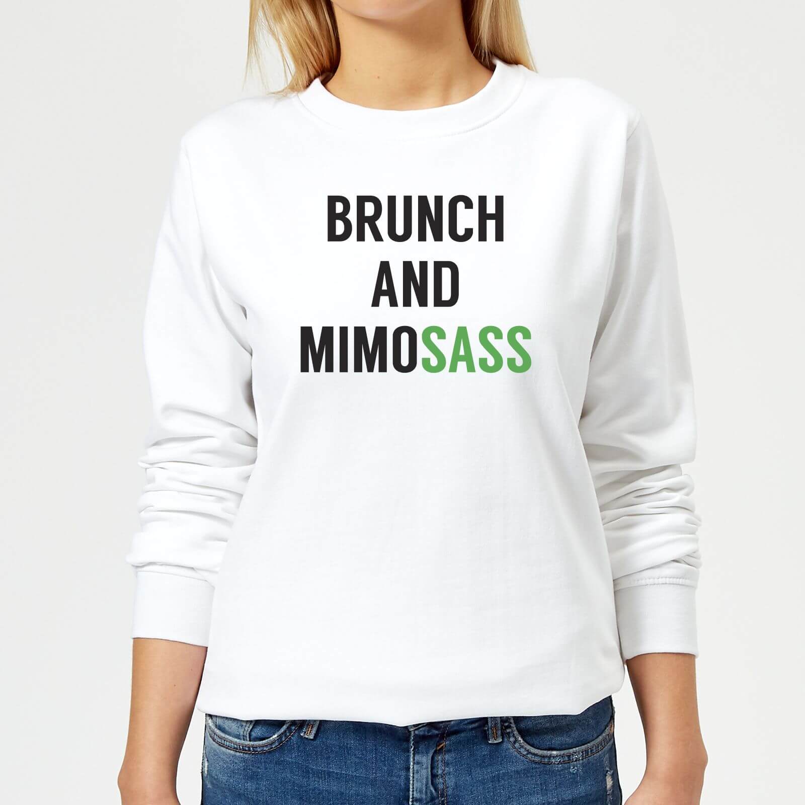 Brunch and Mimosass Women's Sweatshirt - White - XS - White