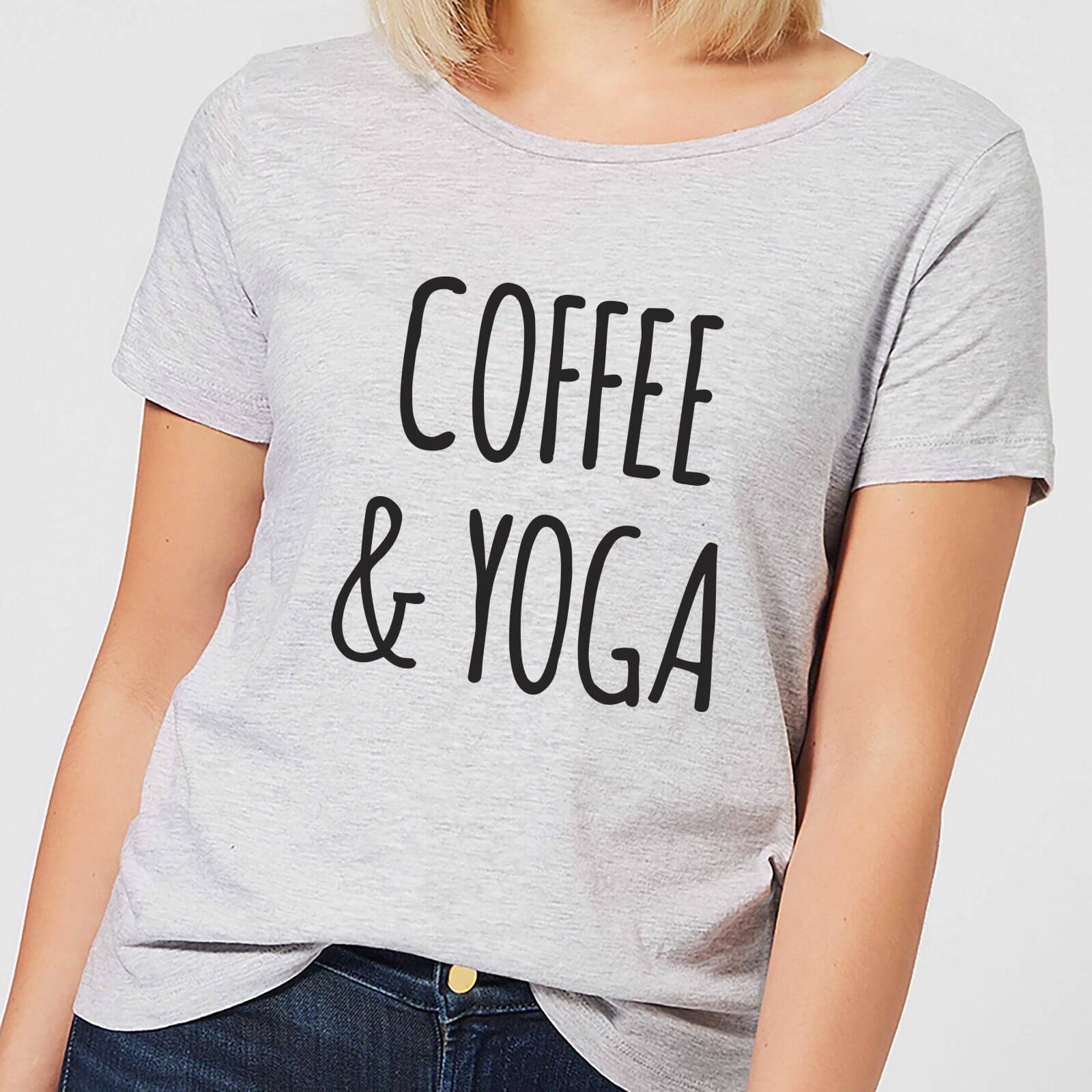 Coffee and Yoga Women's T-Shirt - Grey - 4XL - Grey