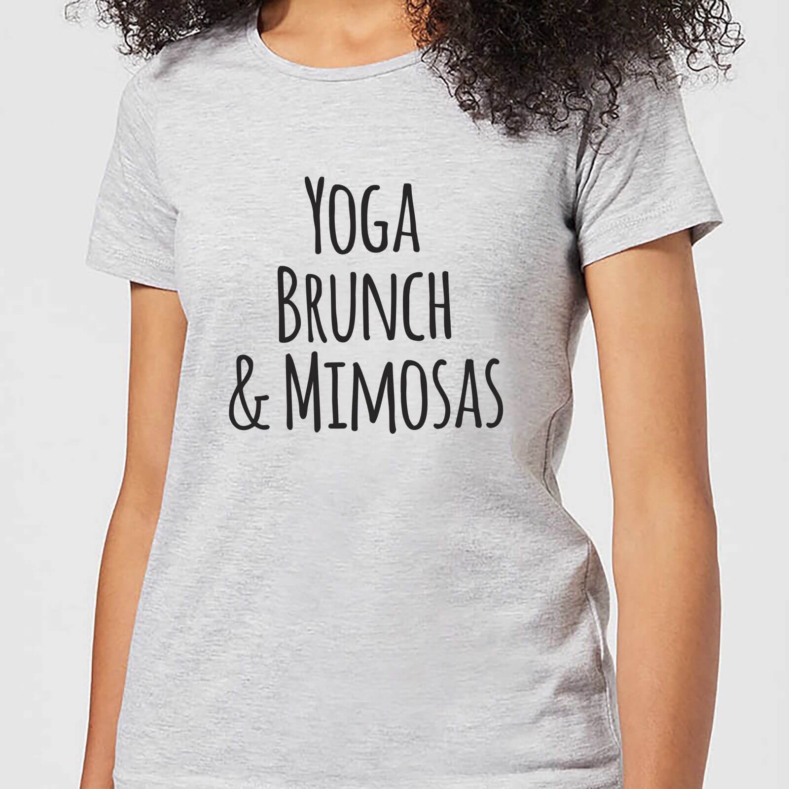Yoga Brunch and Mimosas Women's T-Shirt - Grey - 5XL - Grey