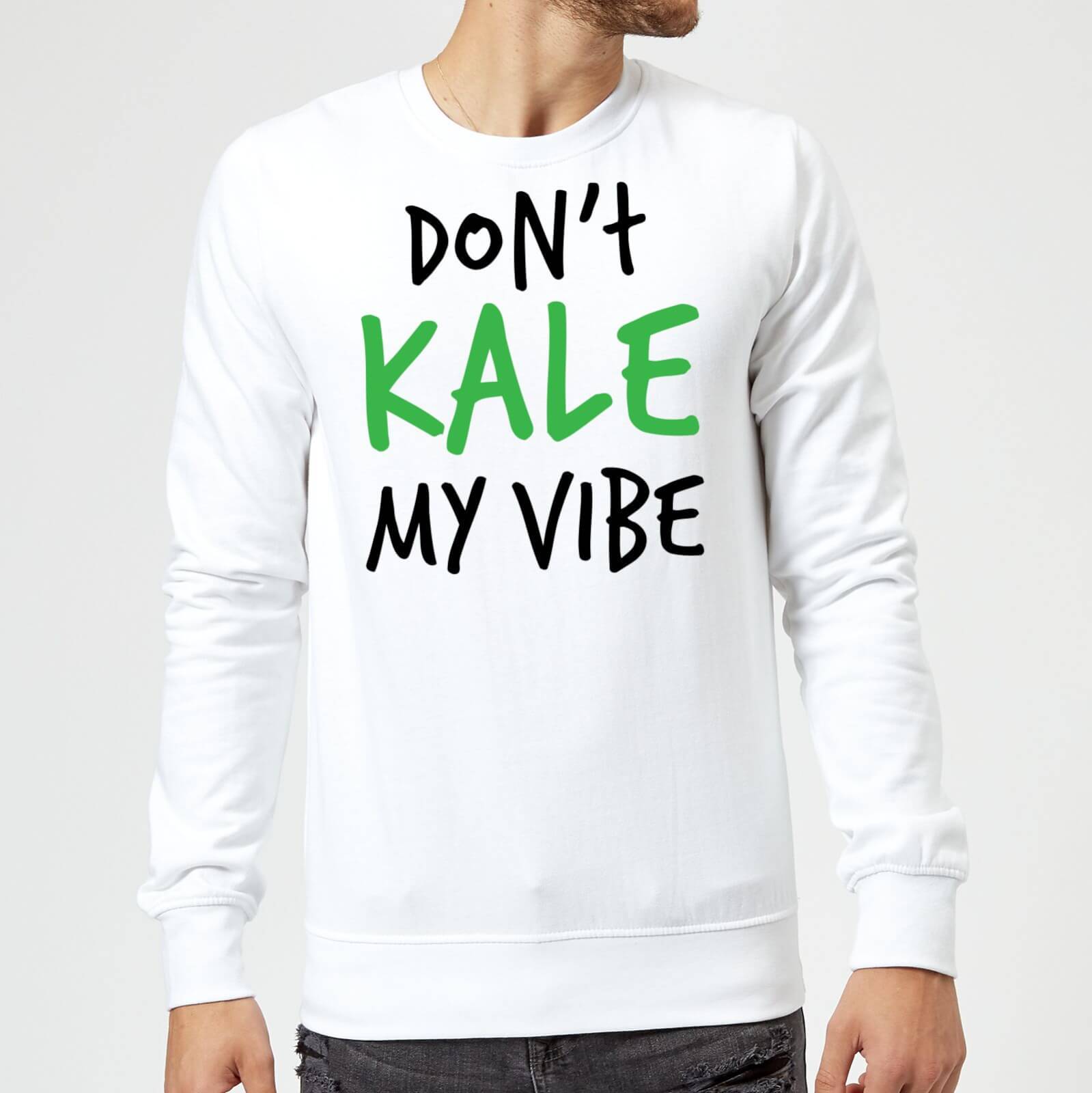 Dont Kale my Vibe Sweatshirt - White - S - White