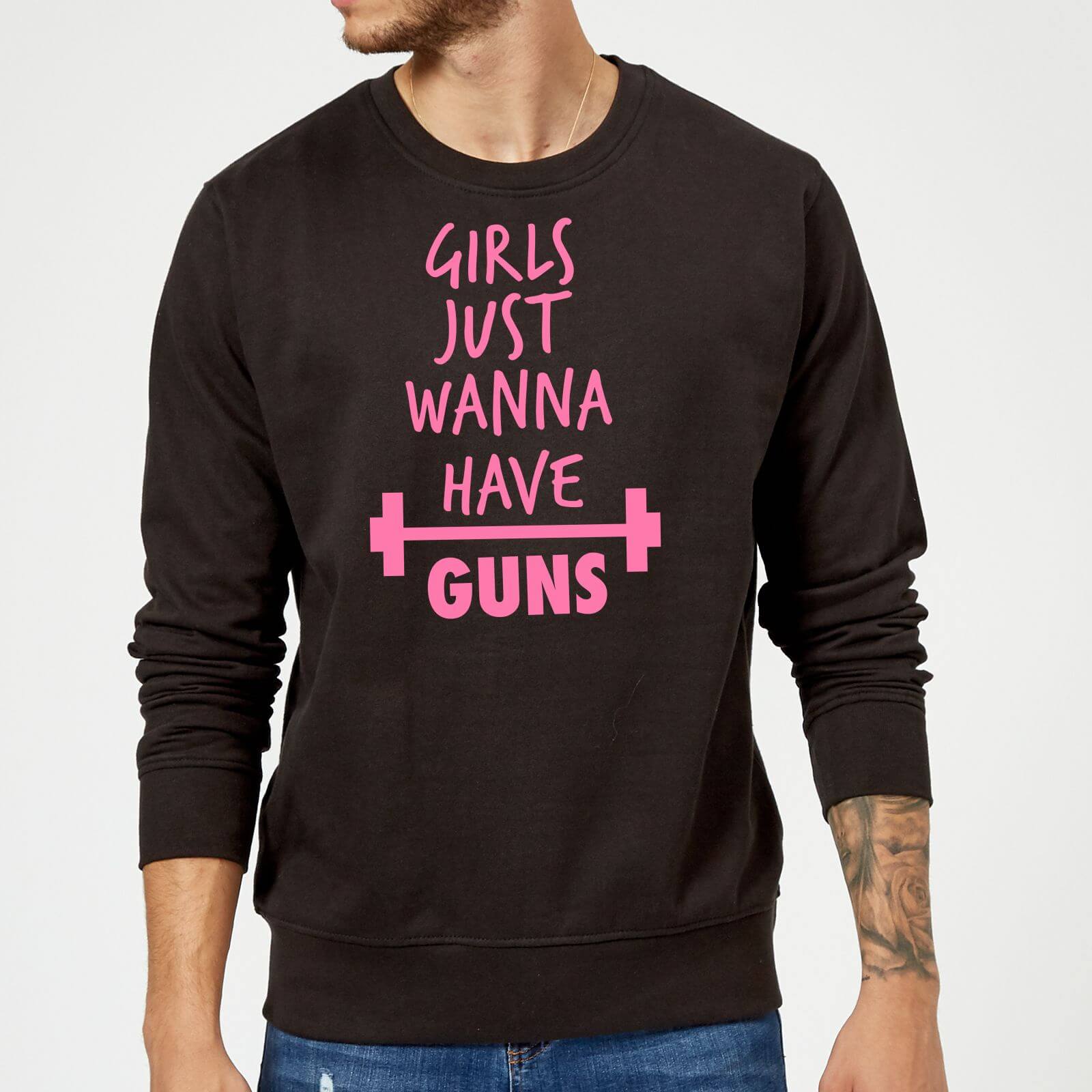 

Girls Just Wanna have Guns Sweatshirt - Black - 5XL - Noir