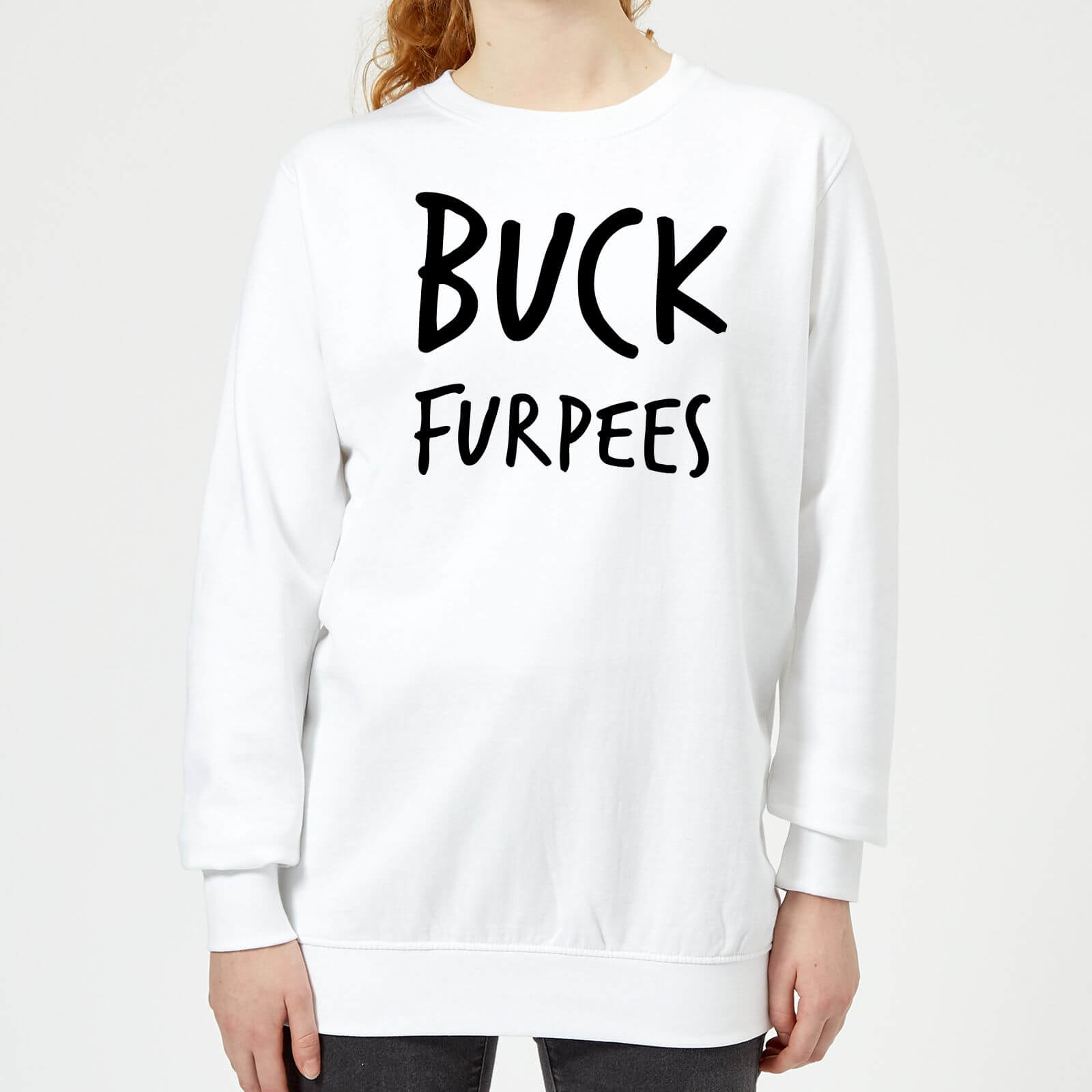 Buck Furpees Women's Sweatshirt - White - M - White