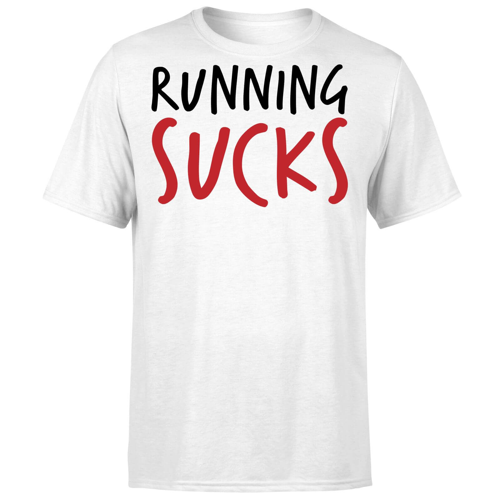 Running Sucks T-Shirt - White - XL - White
