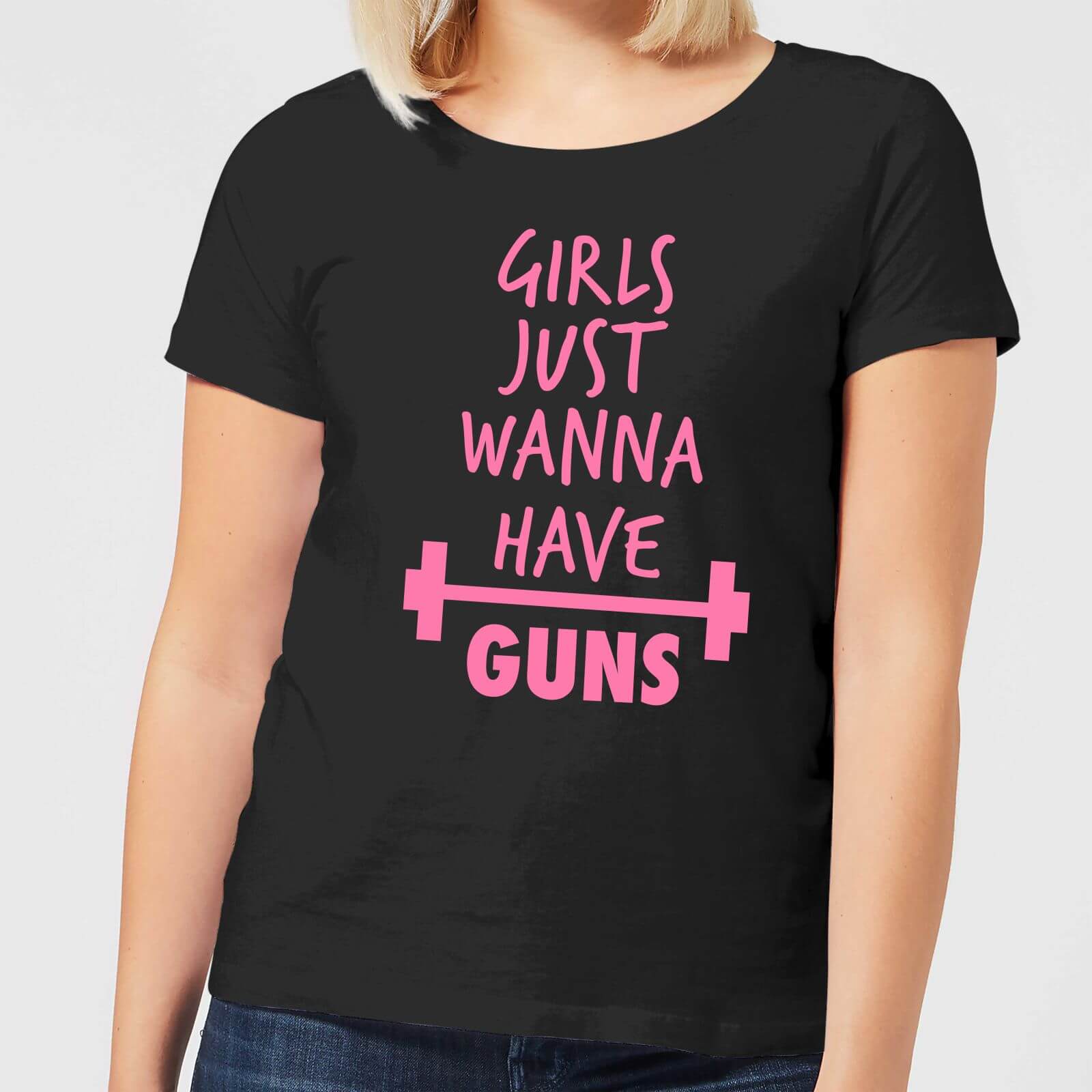 Image of Girls Just Wanna have Guns Women's T-Shirt - Black - 3XL - Schwarz