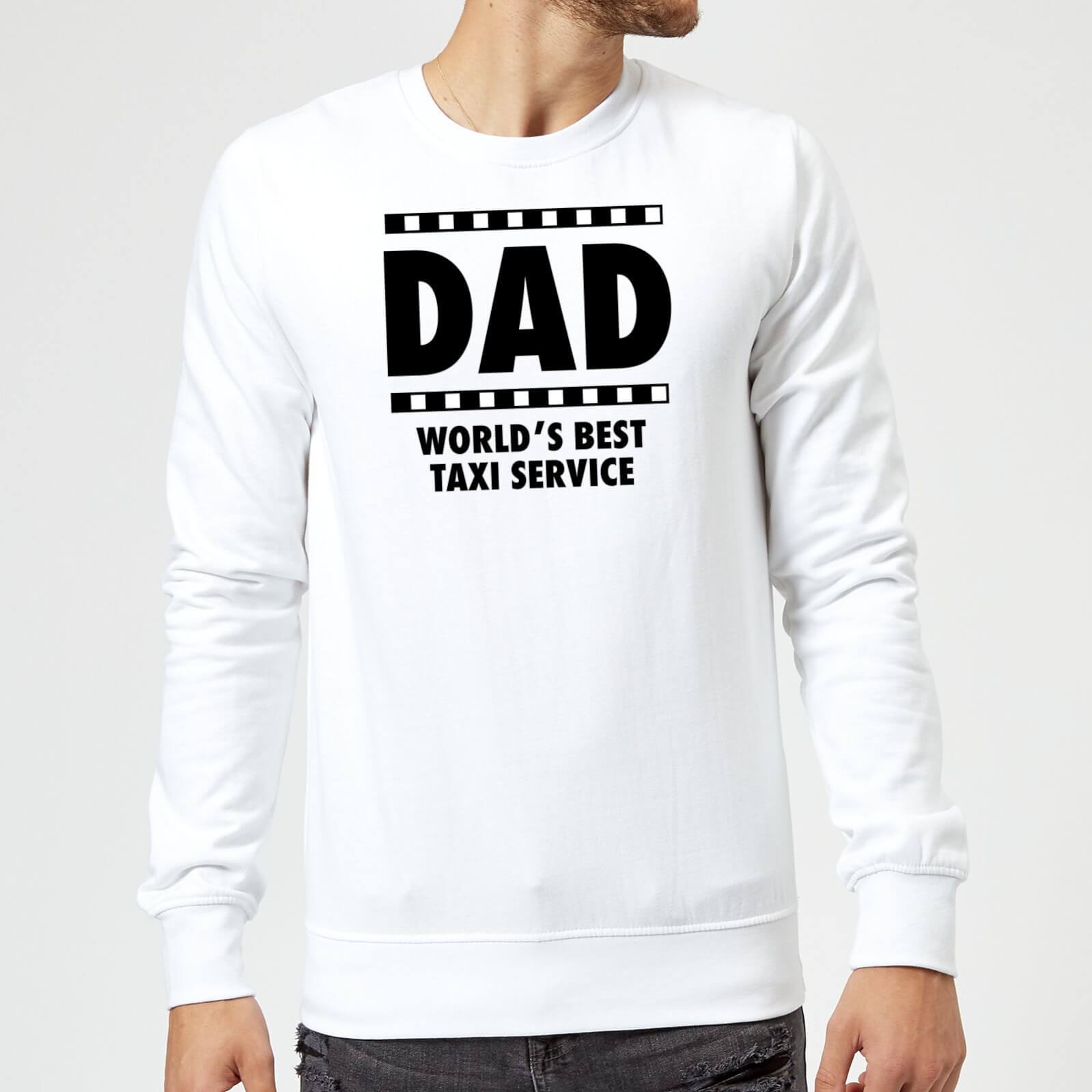 Dad Taxi Service Sweatshirt - White - S - White