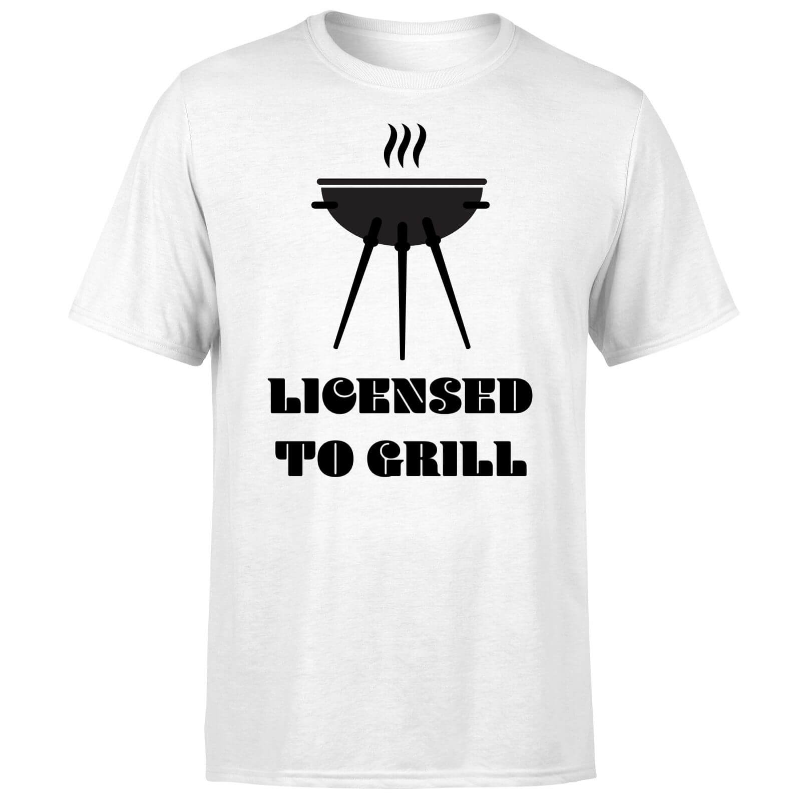 Licensed to Grill T-Shirt - White - 3XL - White