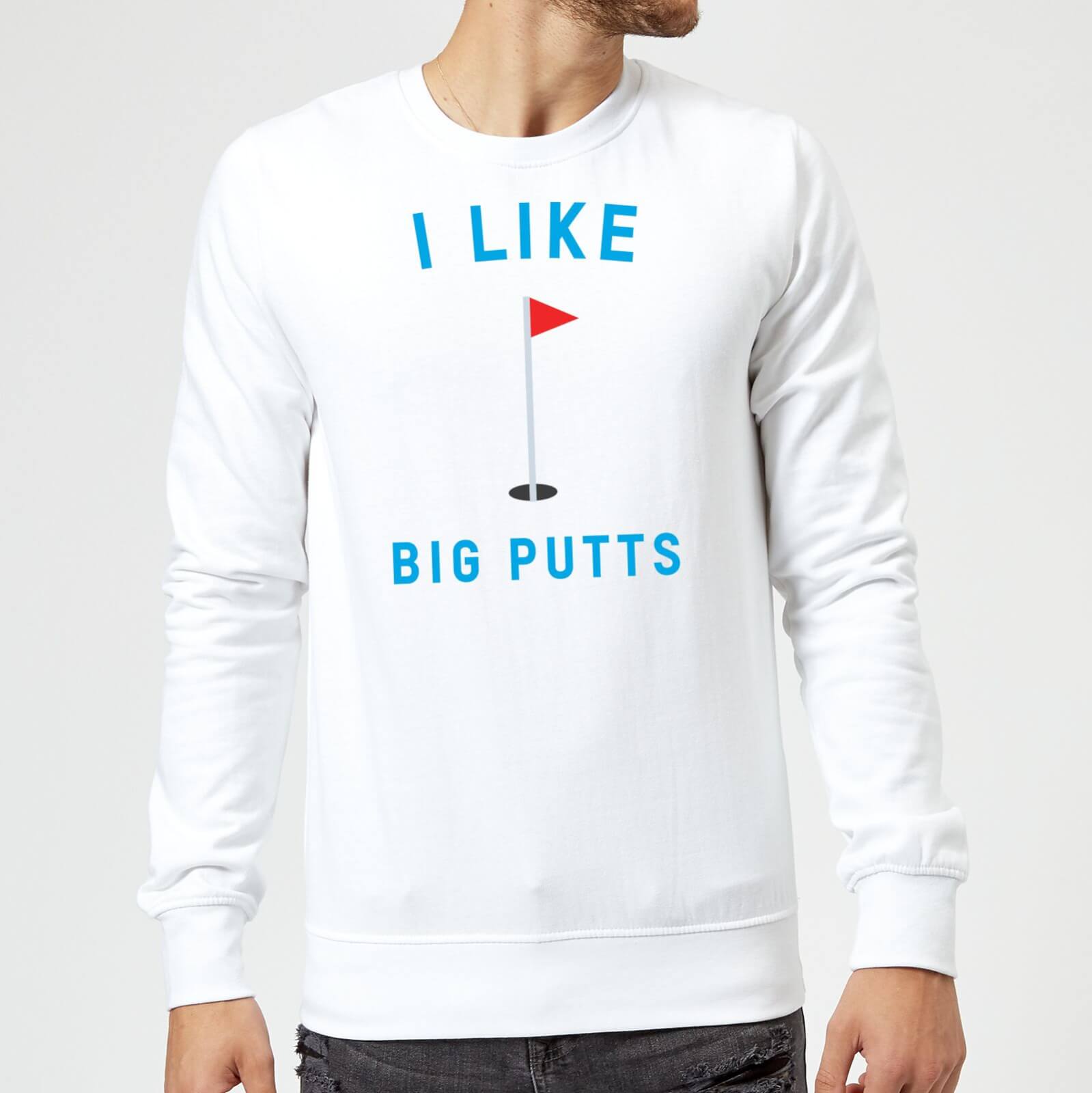 I Like Big Putts Sweatshirt - White - S - White