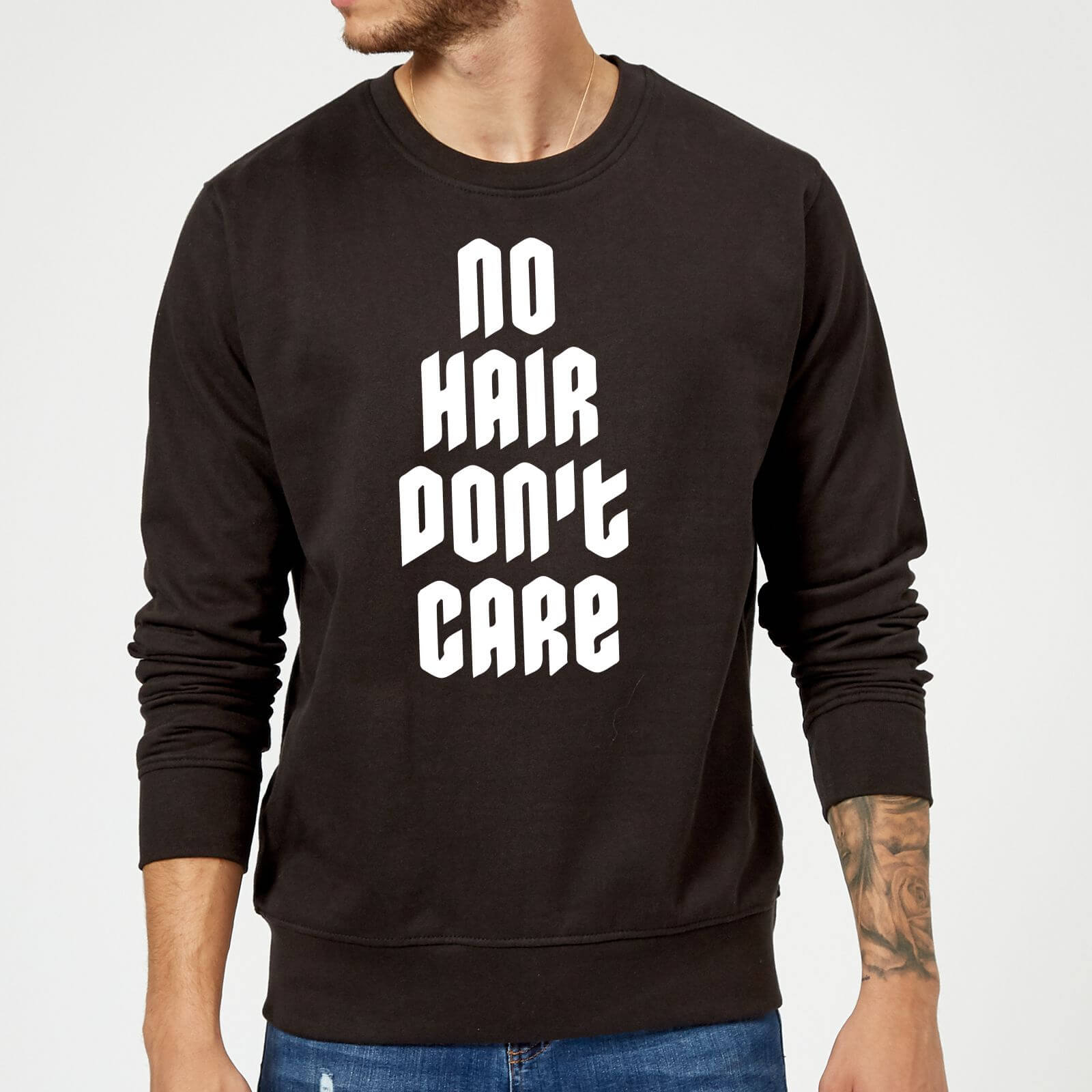 No Hair Dont Care Sweatshirt - Black - 5XL - Black