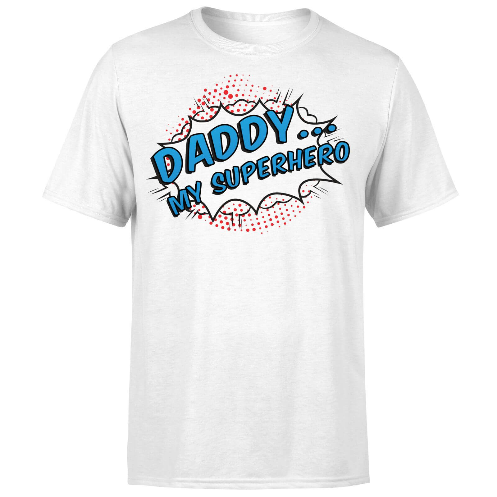Daddy My Superhero T-Shirt - White - 3XL - White