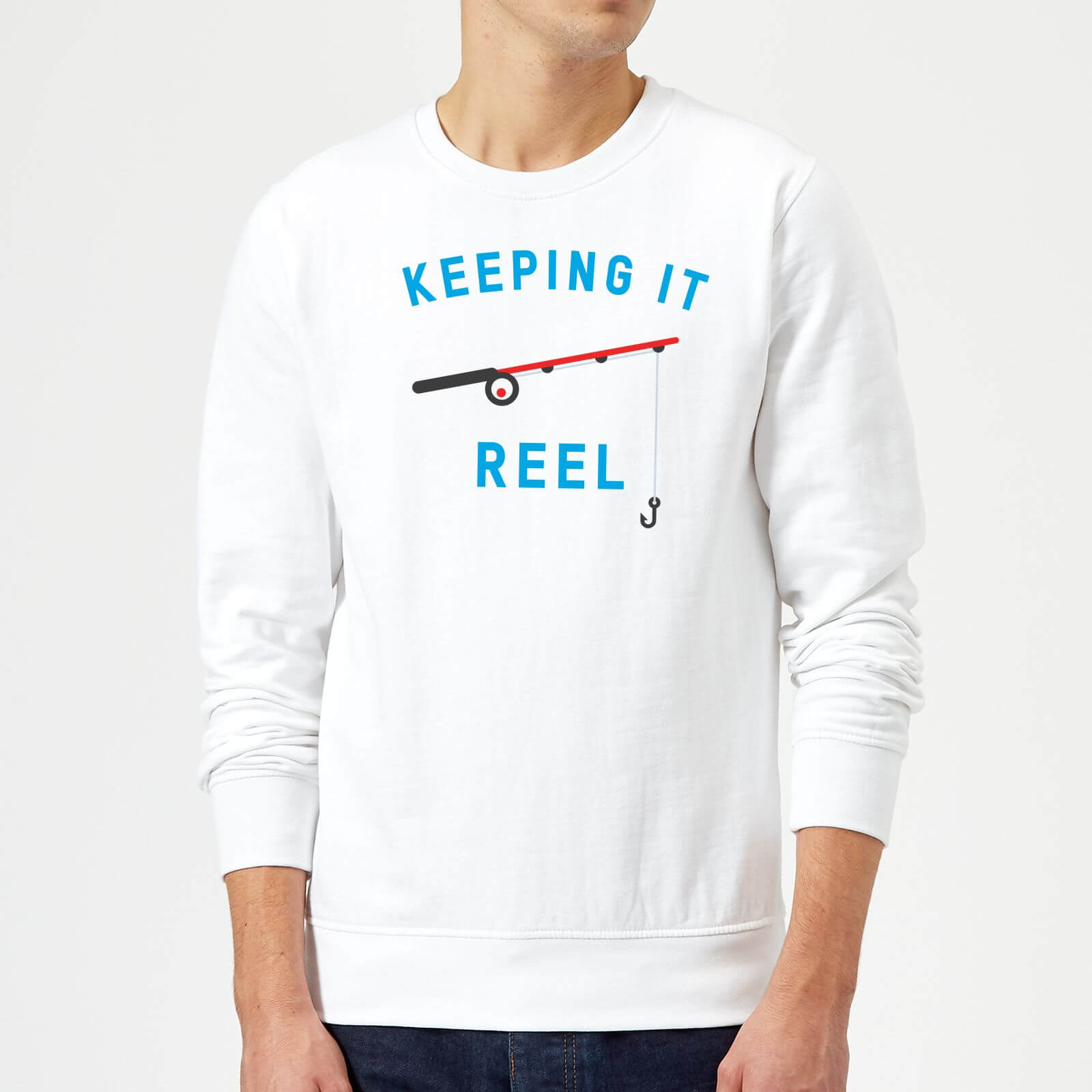 Keeping it Reel Sweatshirt - White - S - White