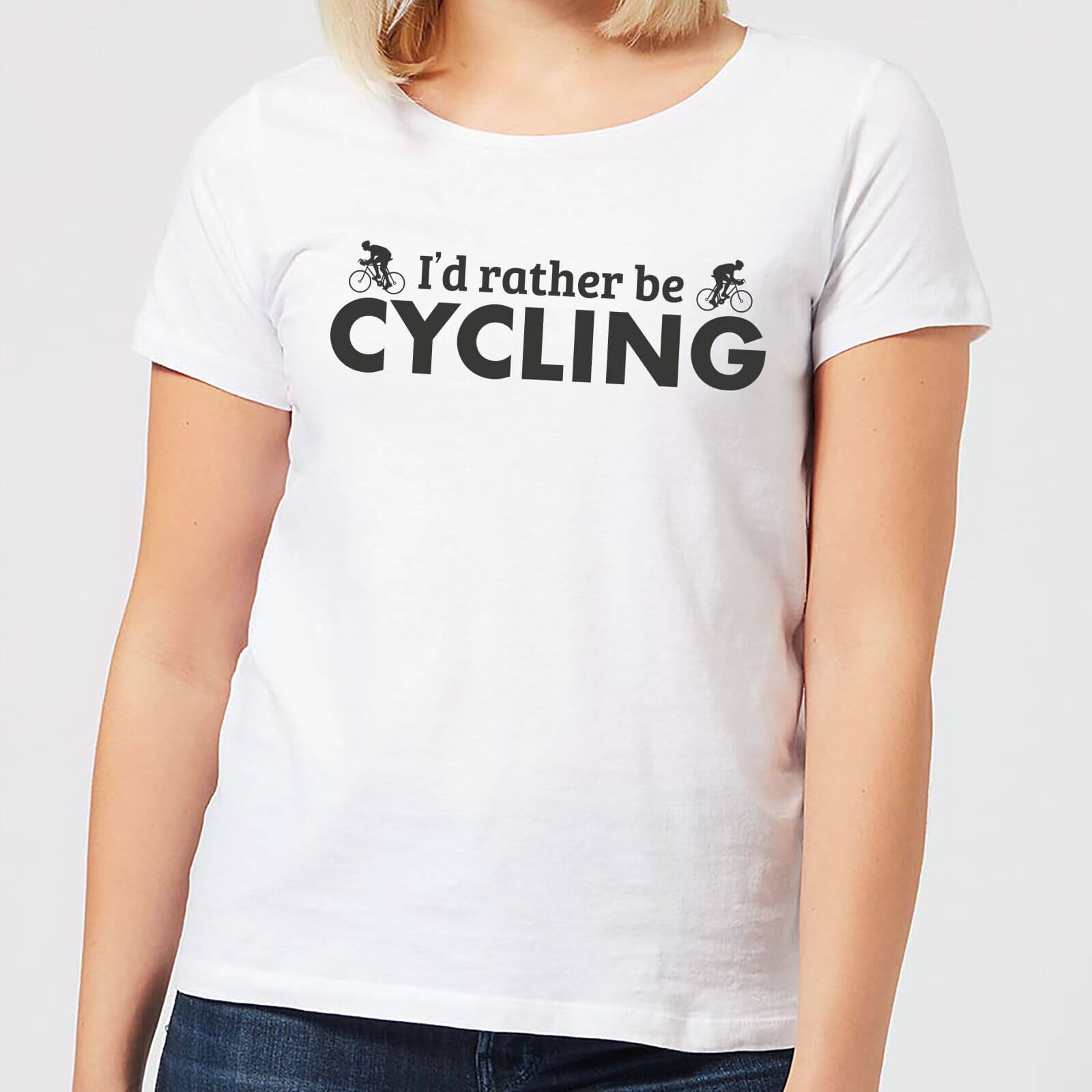 I'd Rather be Cycling Women's T-Shirt - White - XS - Weiß