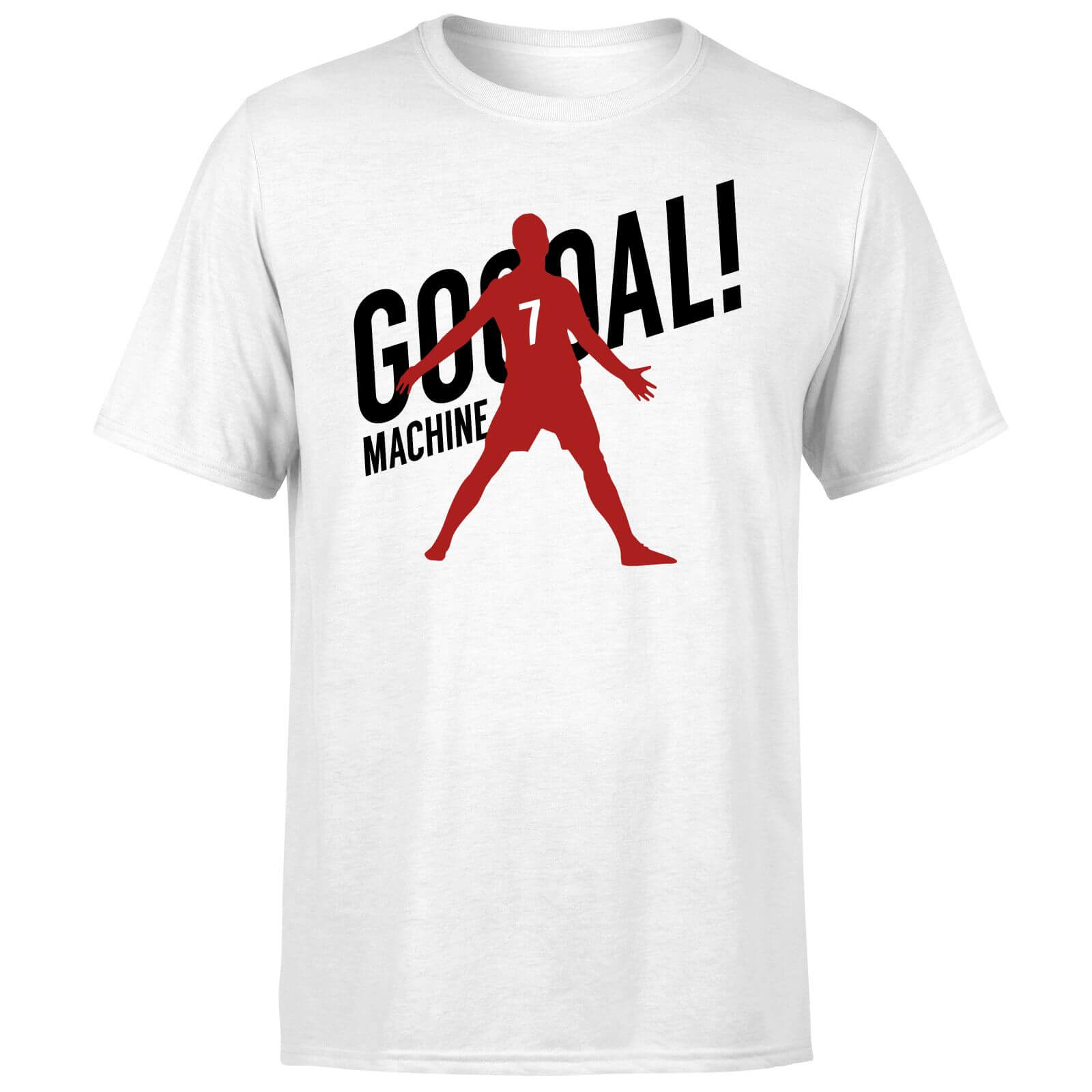 goal machine t-shirt - white - s - white