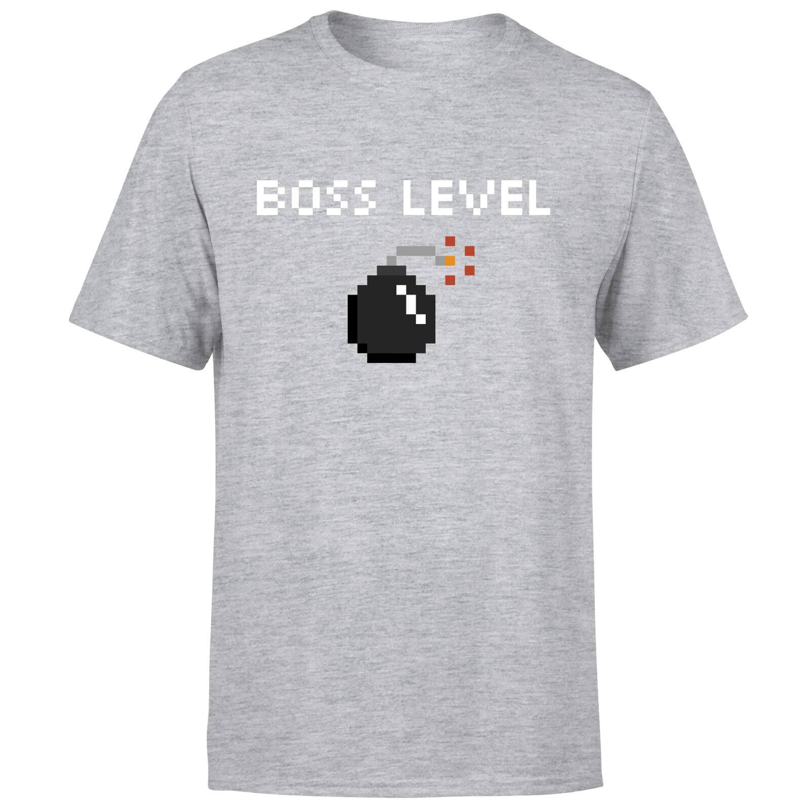 Boss Level Gaming T-Shirt - Grey - S - Grey