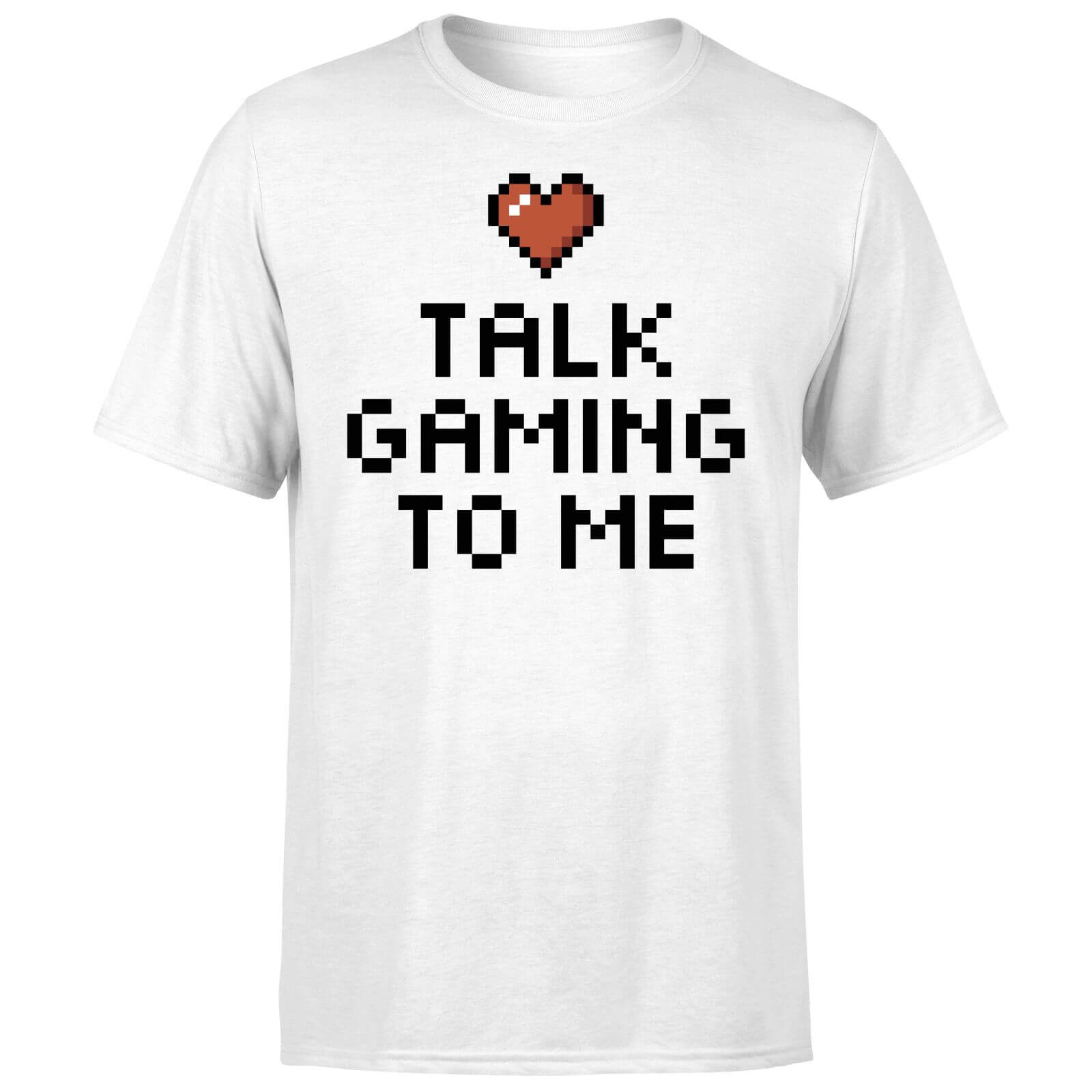 Talk Gaming to Me T-Shirt - White - S - White
