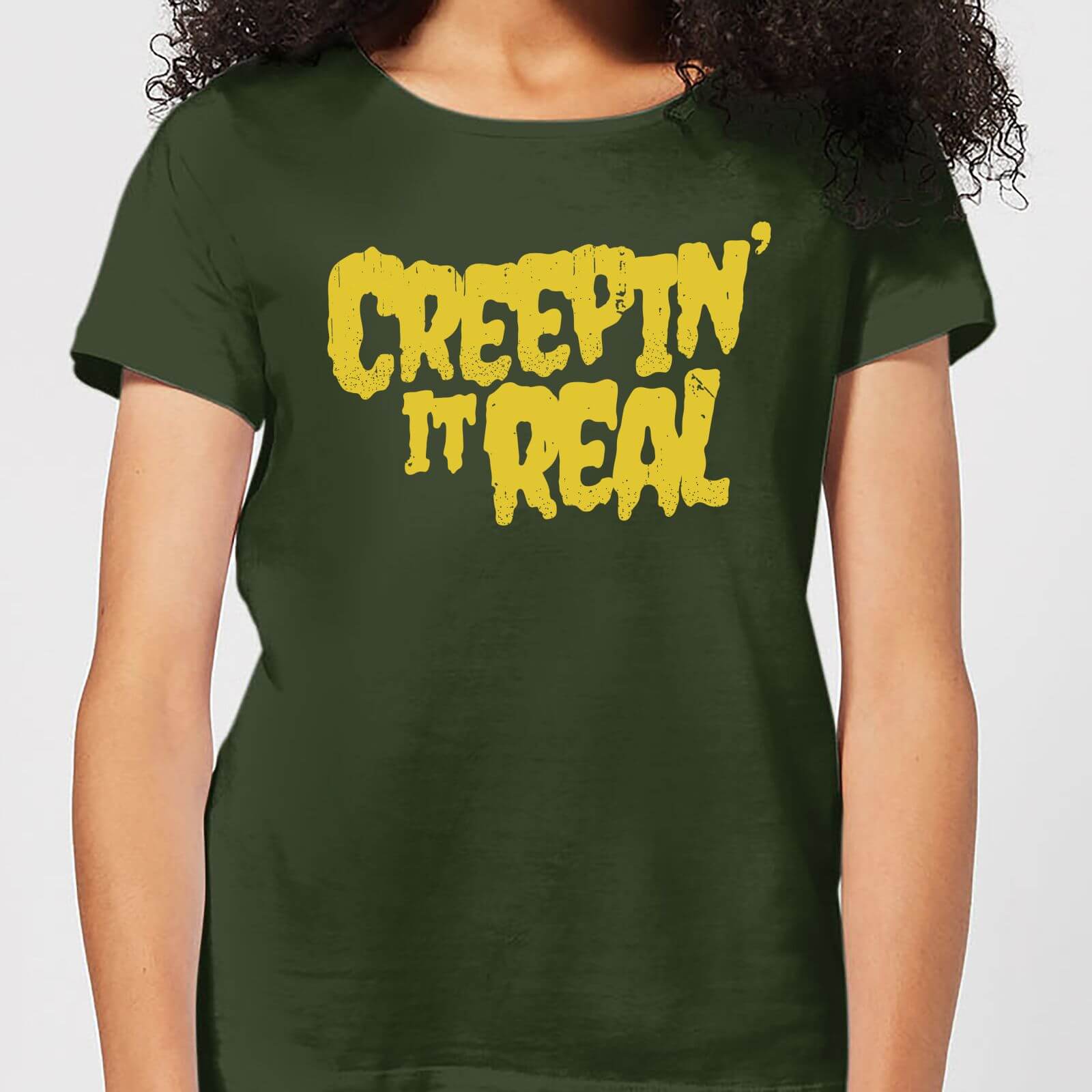 Creepin it Real Women's T-Shirt - Forest Green - S - Forest Green
