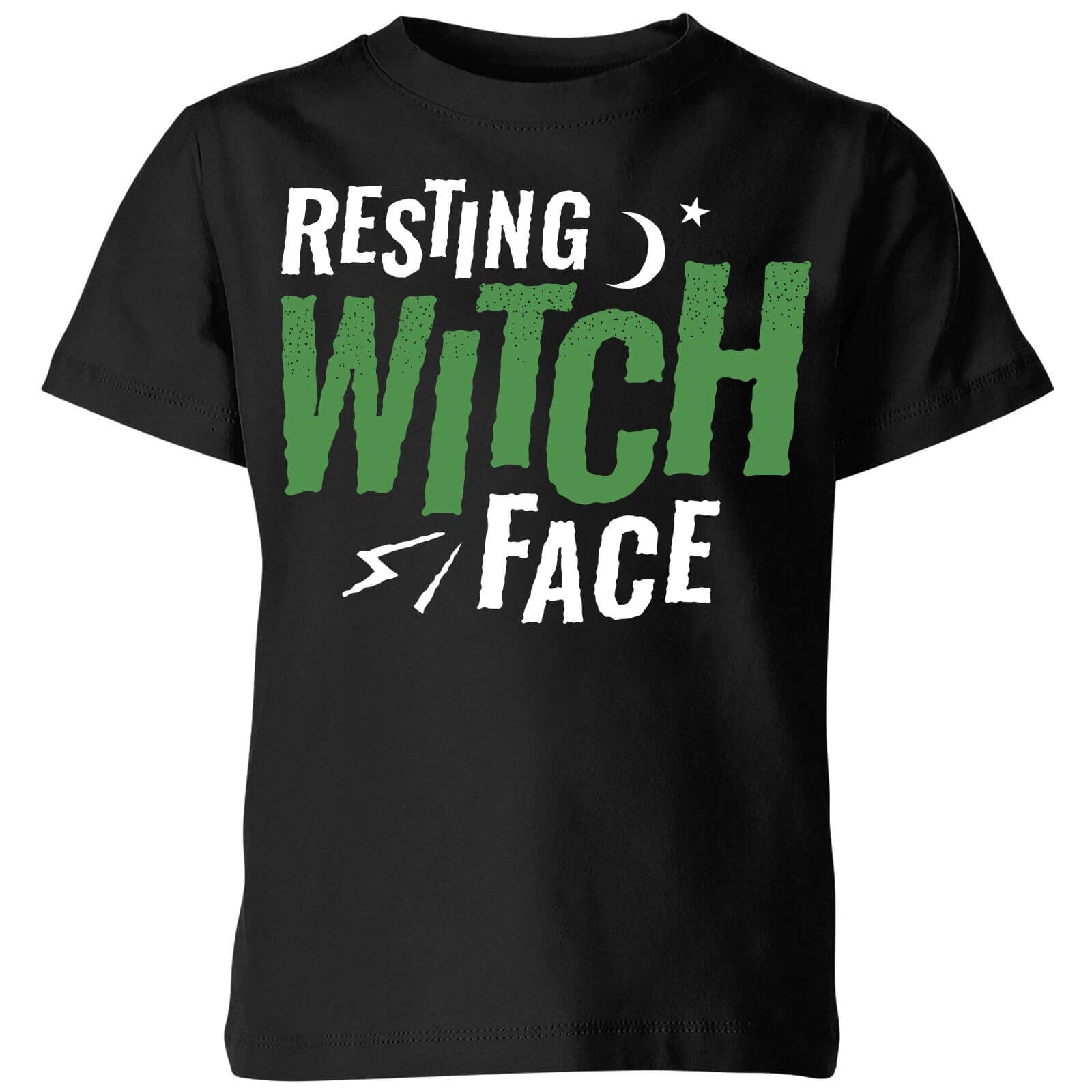 Resting Witch Face Kids' T-Shirt - Black - 3-4 Years - Black