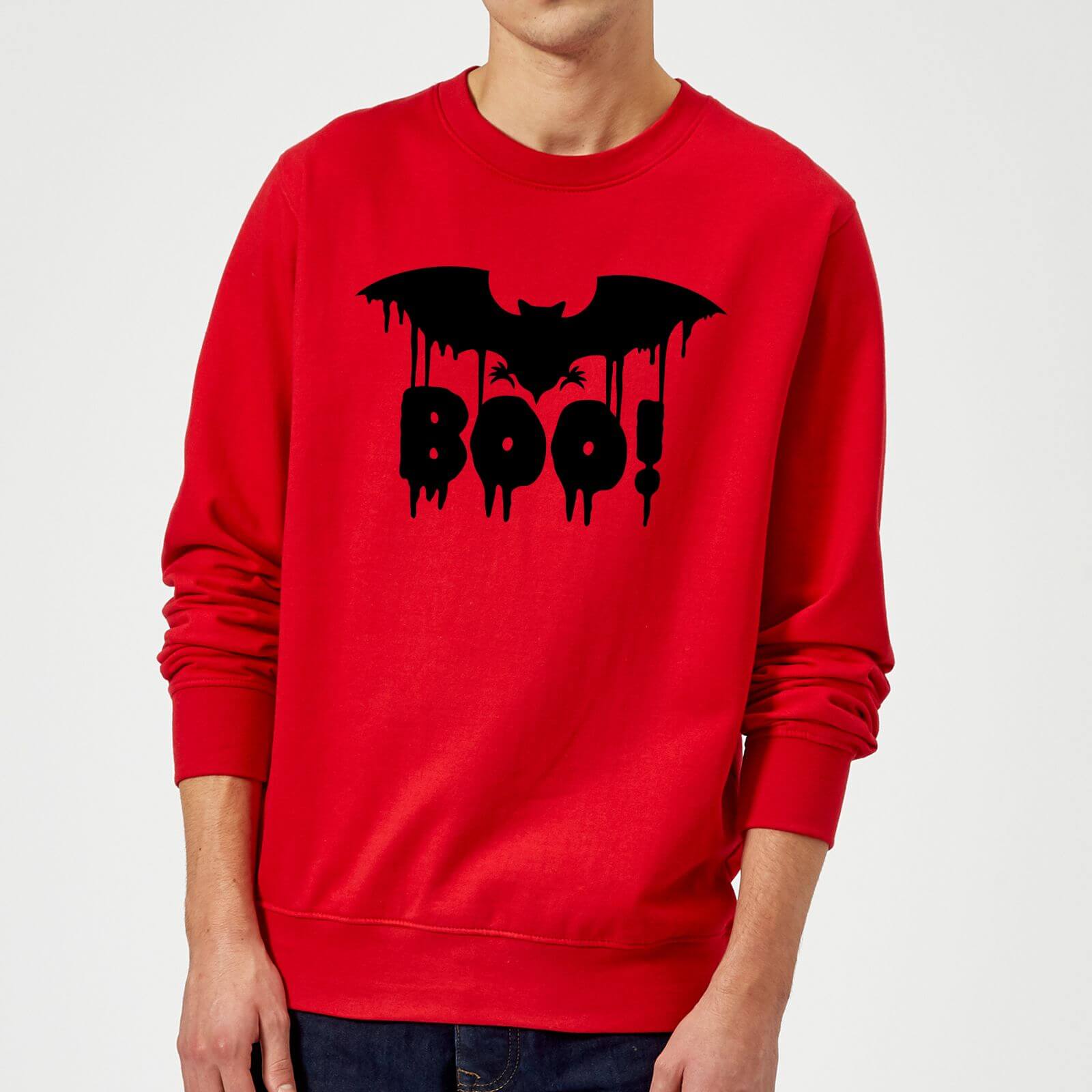 Boo Bat Sweatshirt - Red - M - Red