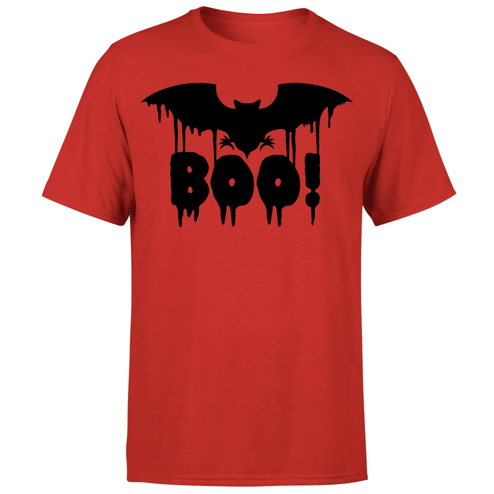 Boo Bat T-Shirt - Red - S - Red