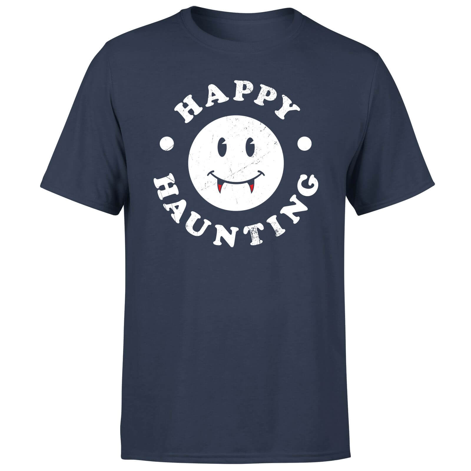 Happy Haunting T-Shirt - Navy - S - Navy