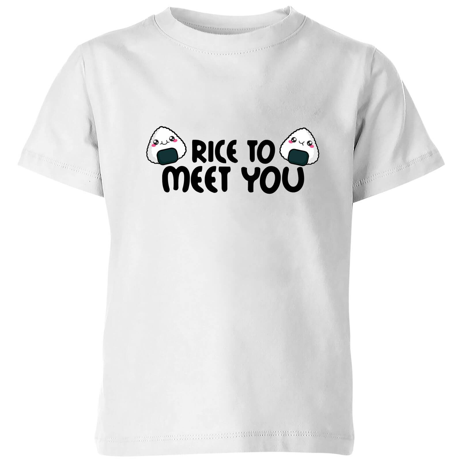 My Little Rascal Rice To Meet You Kids' T-Shirt - White - 11-12 Years - White