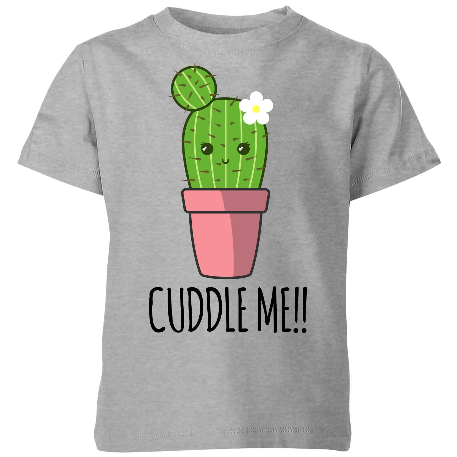 My Little Rascal Cuddle Me Cactus Kids' T-Shirt - Grey - 3-4 Years - Grey