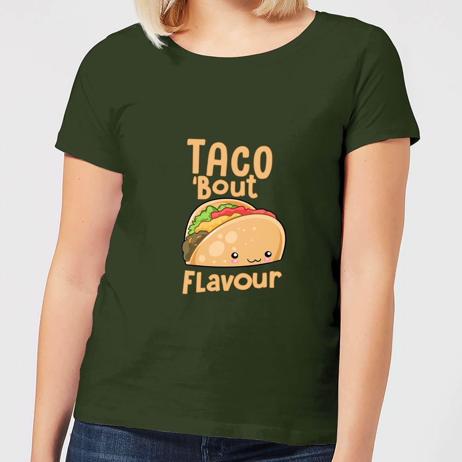 Taco 'Bout Flavour Women's T-Shirt - Forest Green - S - Forest Green