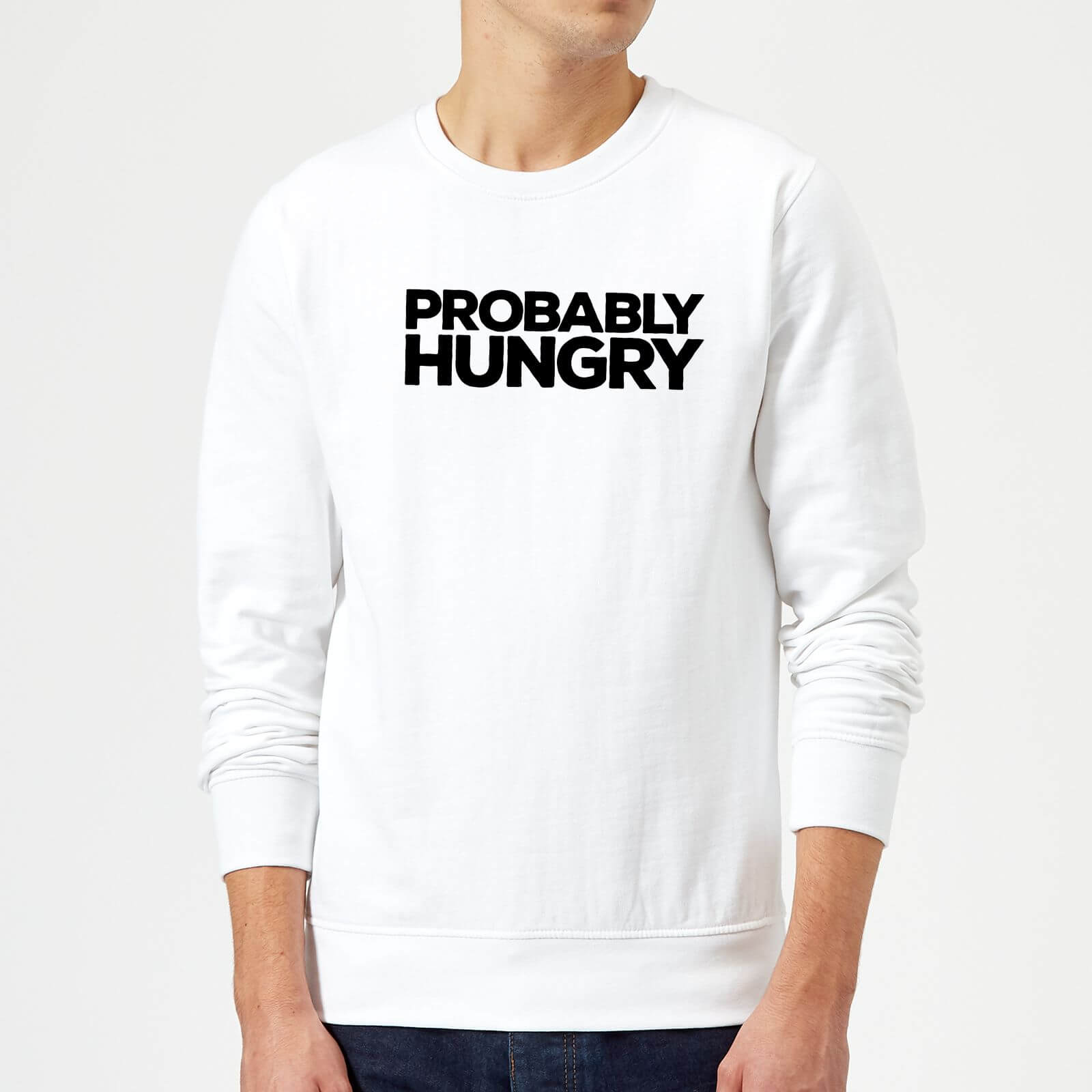 Probably Hungry Sweatshirt - White - M - White