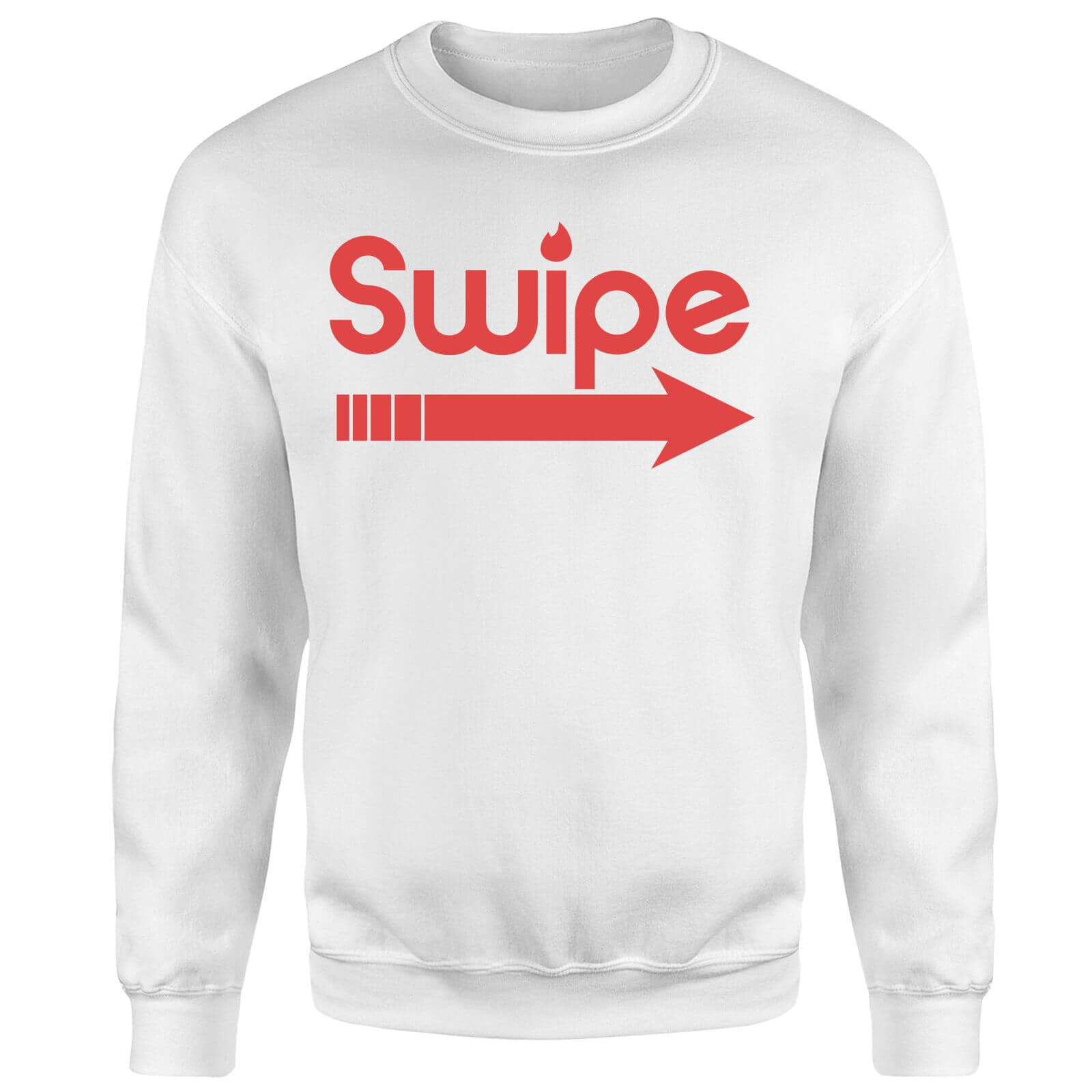 Swipe Right Sweatshirt - White - S - White