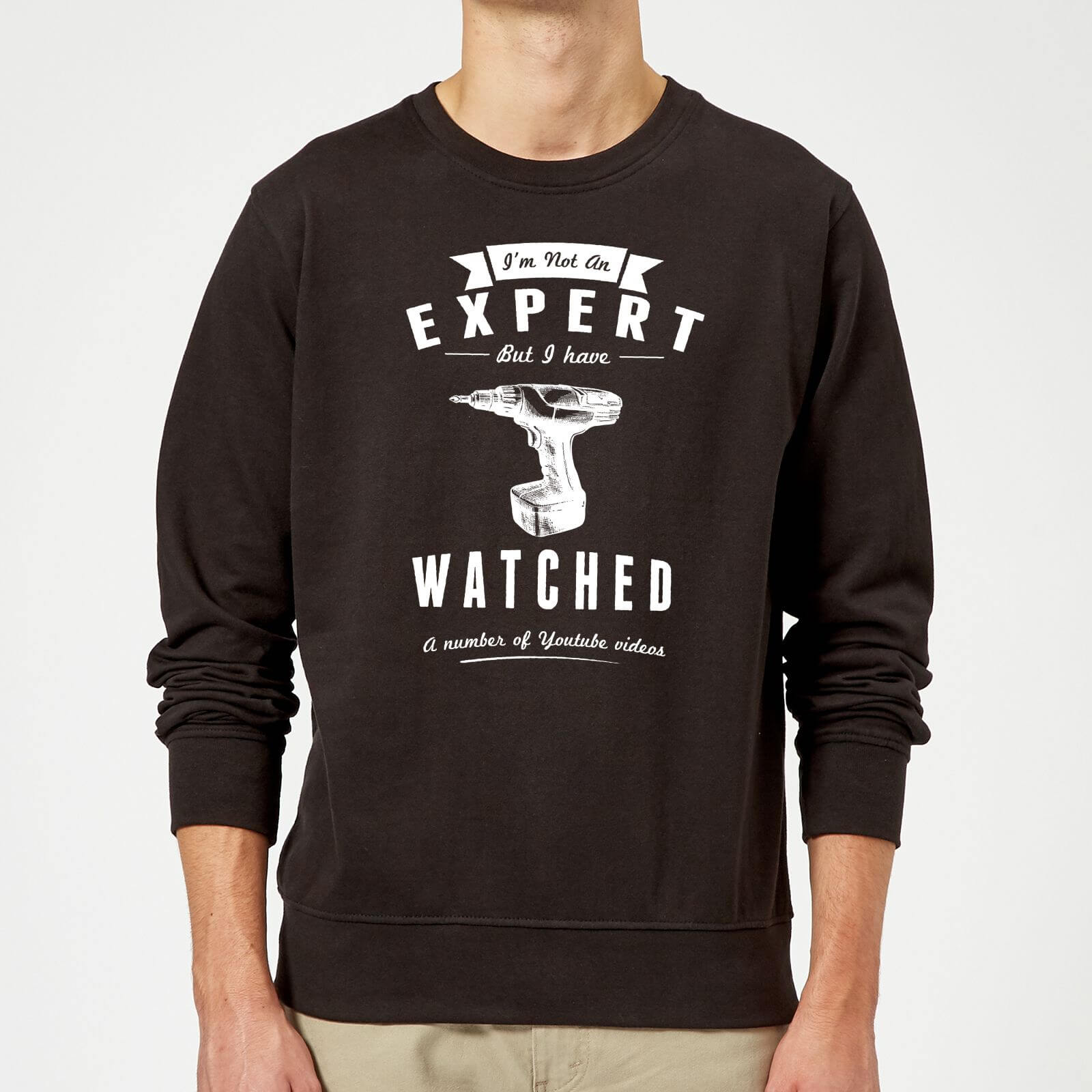Im not an Expert Sweatshirt - Black - 5XL - Black